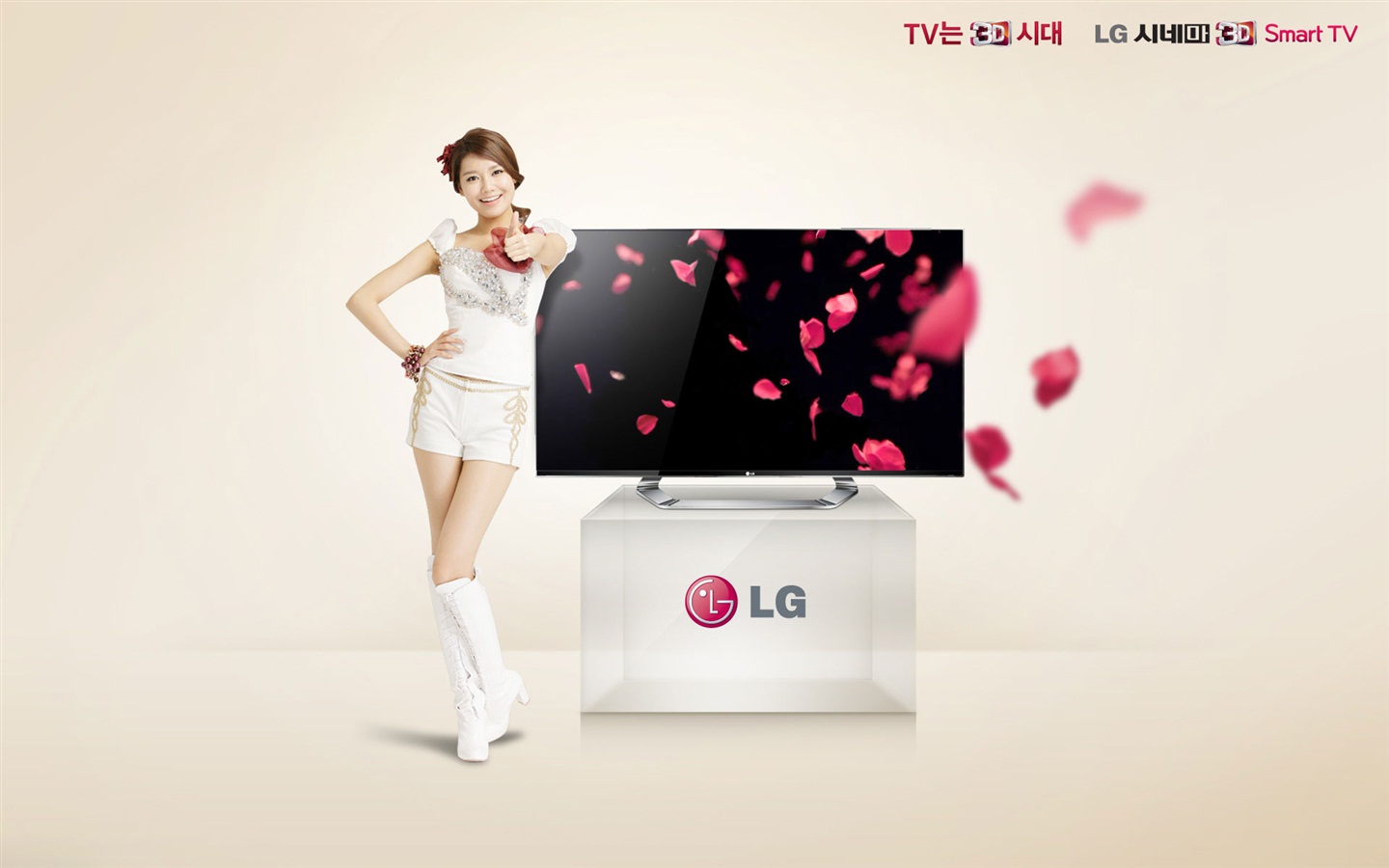 Girls Generation ACE и LG одобрения объявлений HD обои #12 - 1440x900