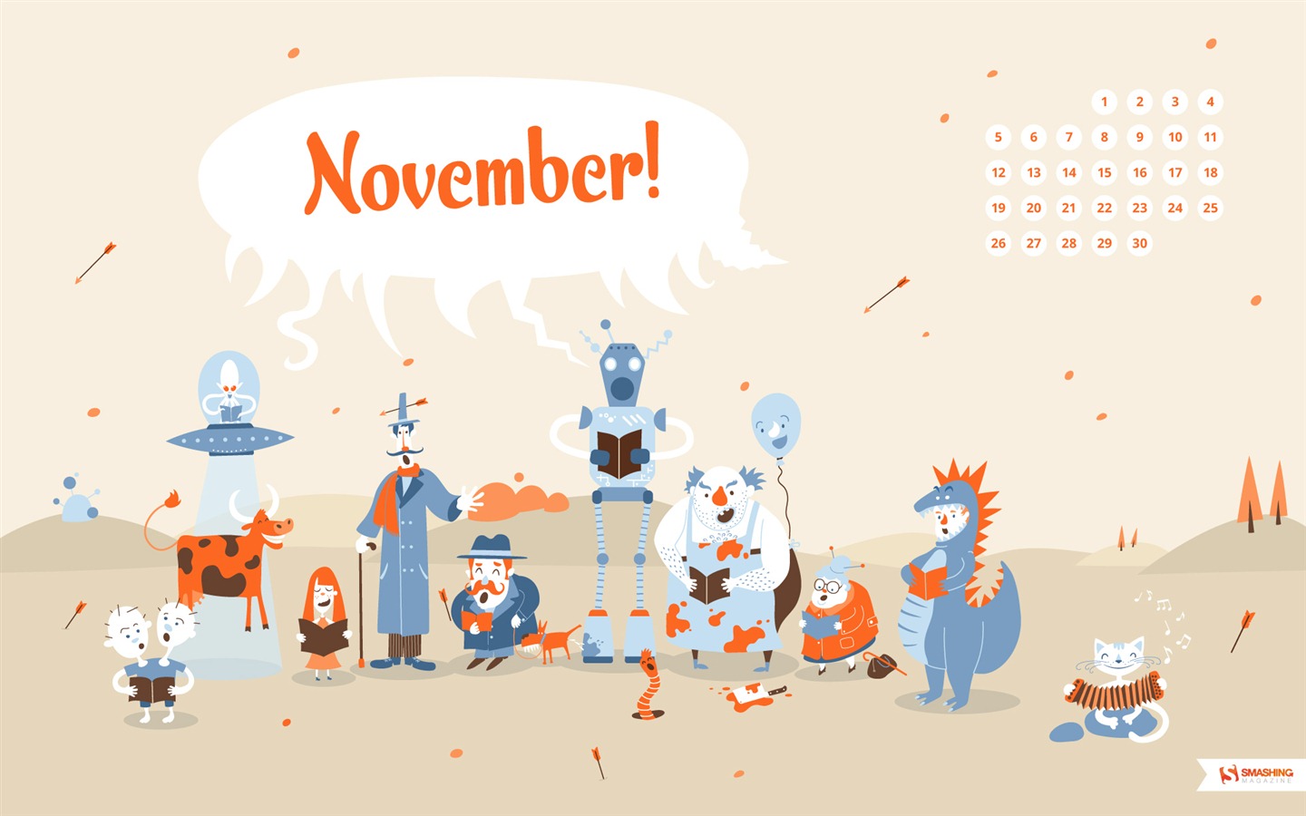 November 2012 Kalender Wallpaper (1) #9 - 1440x900