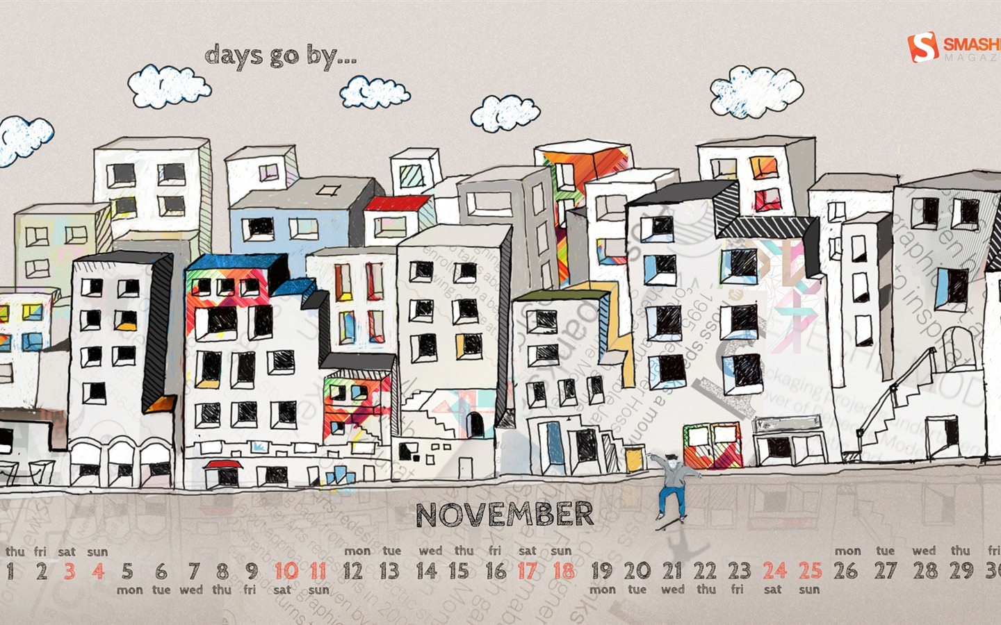 November 2012 Kalender Wallpaper (1) #14 - 1440x900