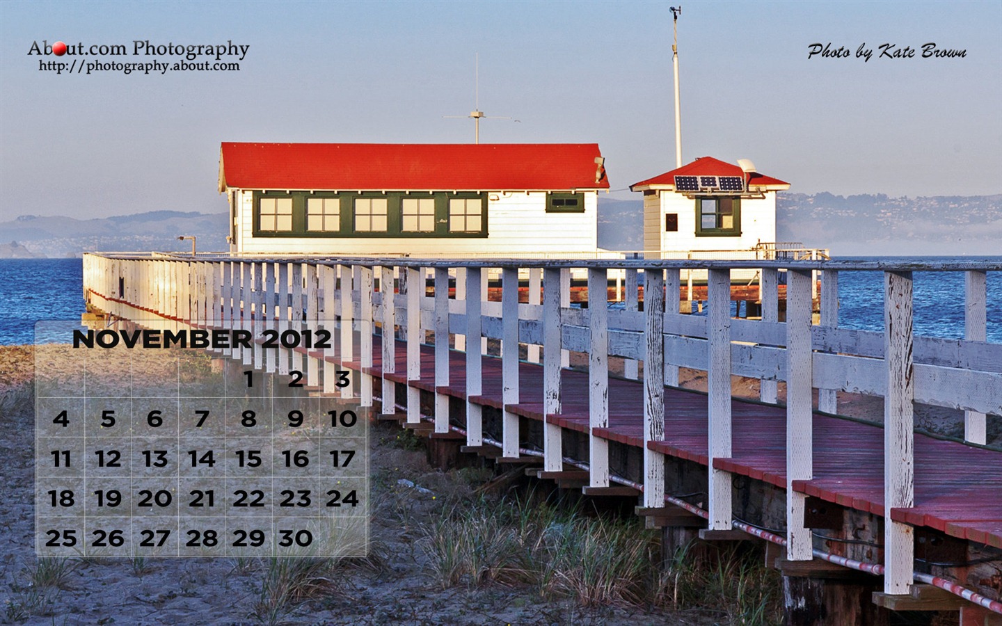 Novembre 2012 Calendar Wallpaper (2) #11 - 1440x900