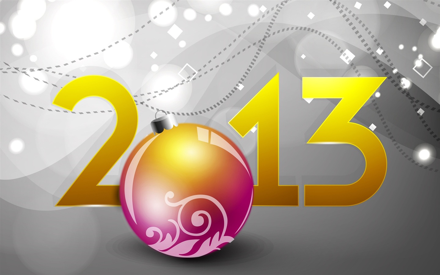 2013 Šťastný Nový Rok HD Tapety na plochu #4 - 1440x900