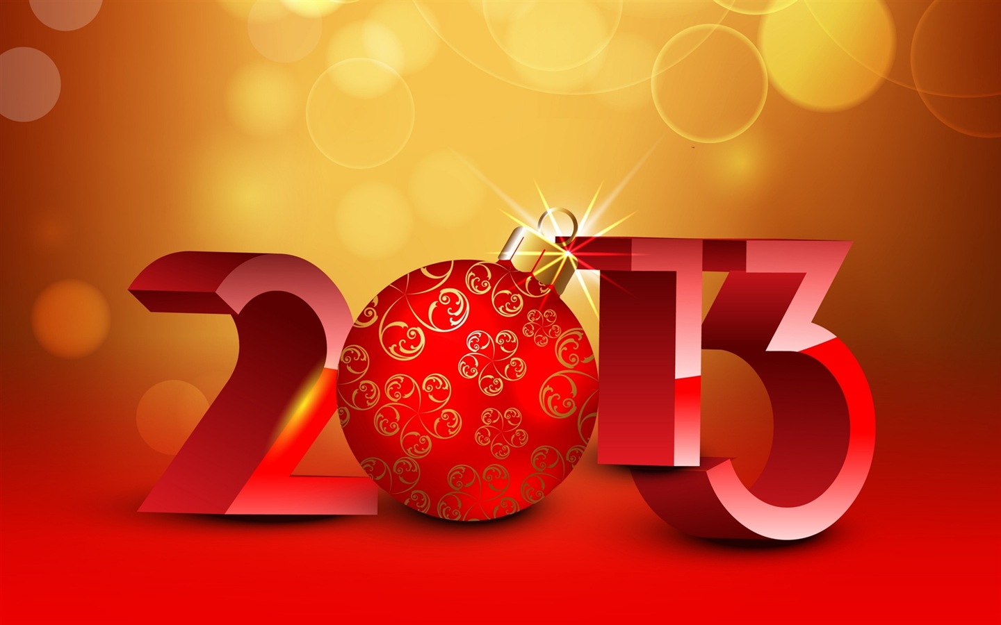 2013 Šťastný Nový Rok HD Tapety na plochu #16 - 1440x900