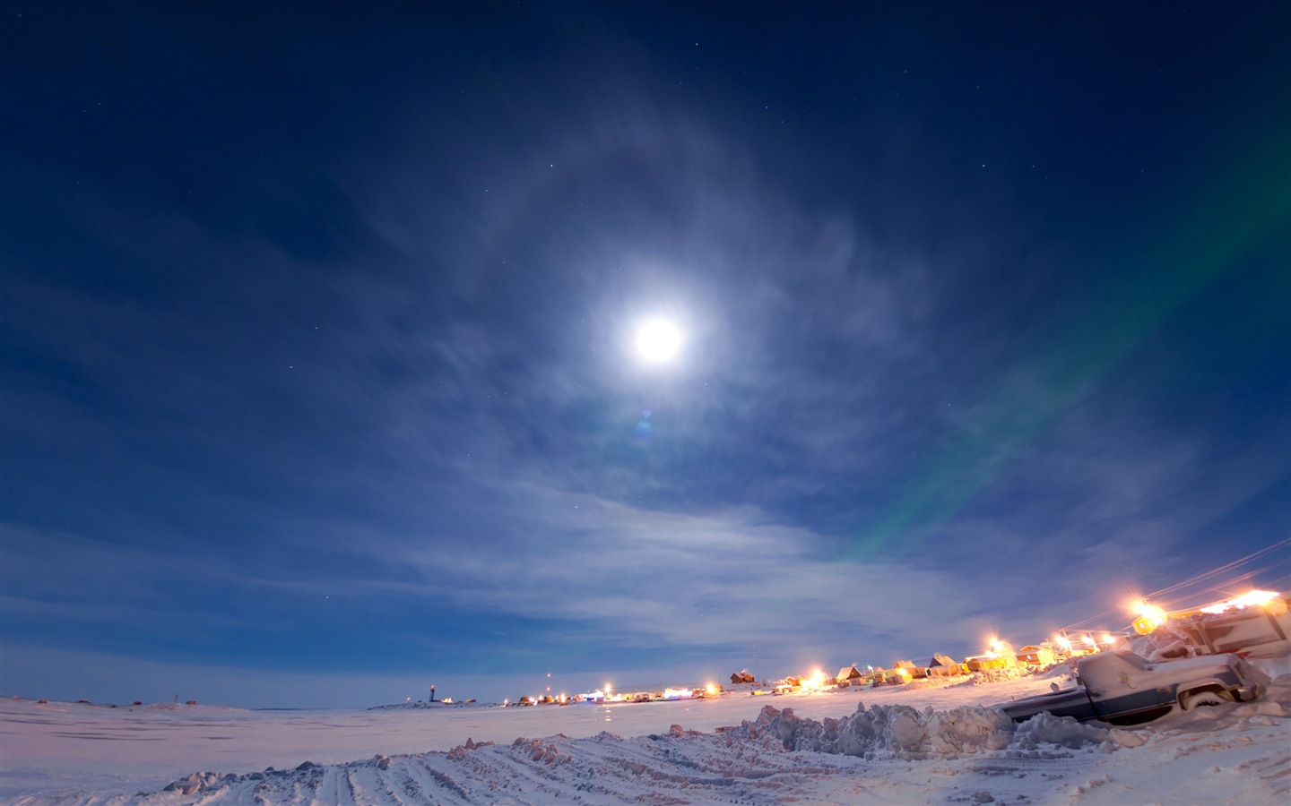 Природные чудеса Northern Lights HD обои (1) #7 - 1440x900