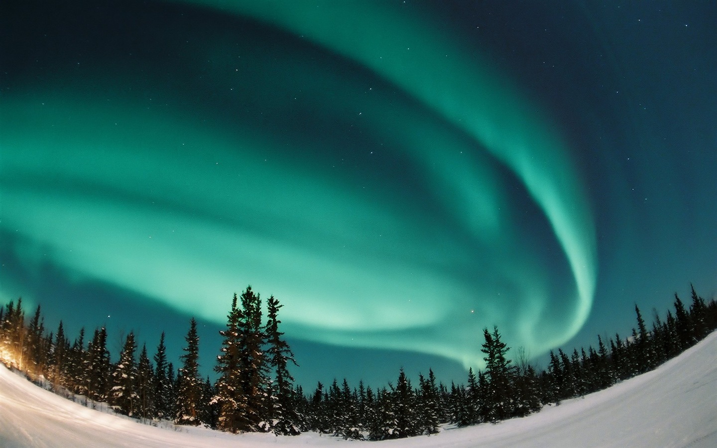 Природные чудеса Northern Lights HD обои (1) #12 - 1440x900