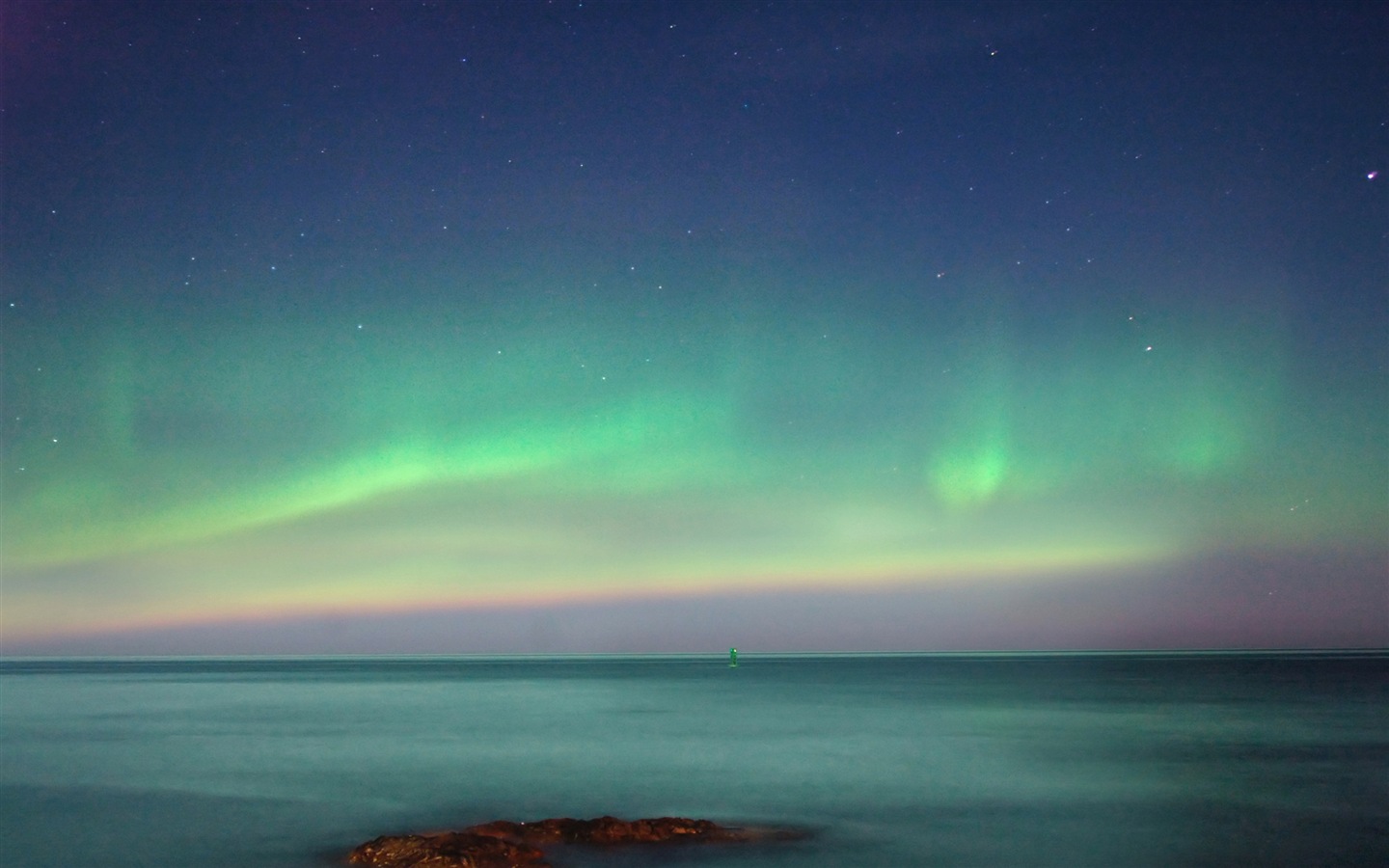 Природные чудеса Northern Lights HD обои (2) #8 - 1440x900
