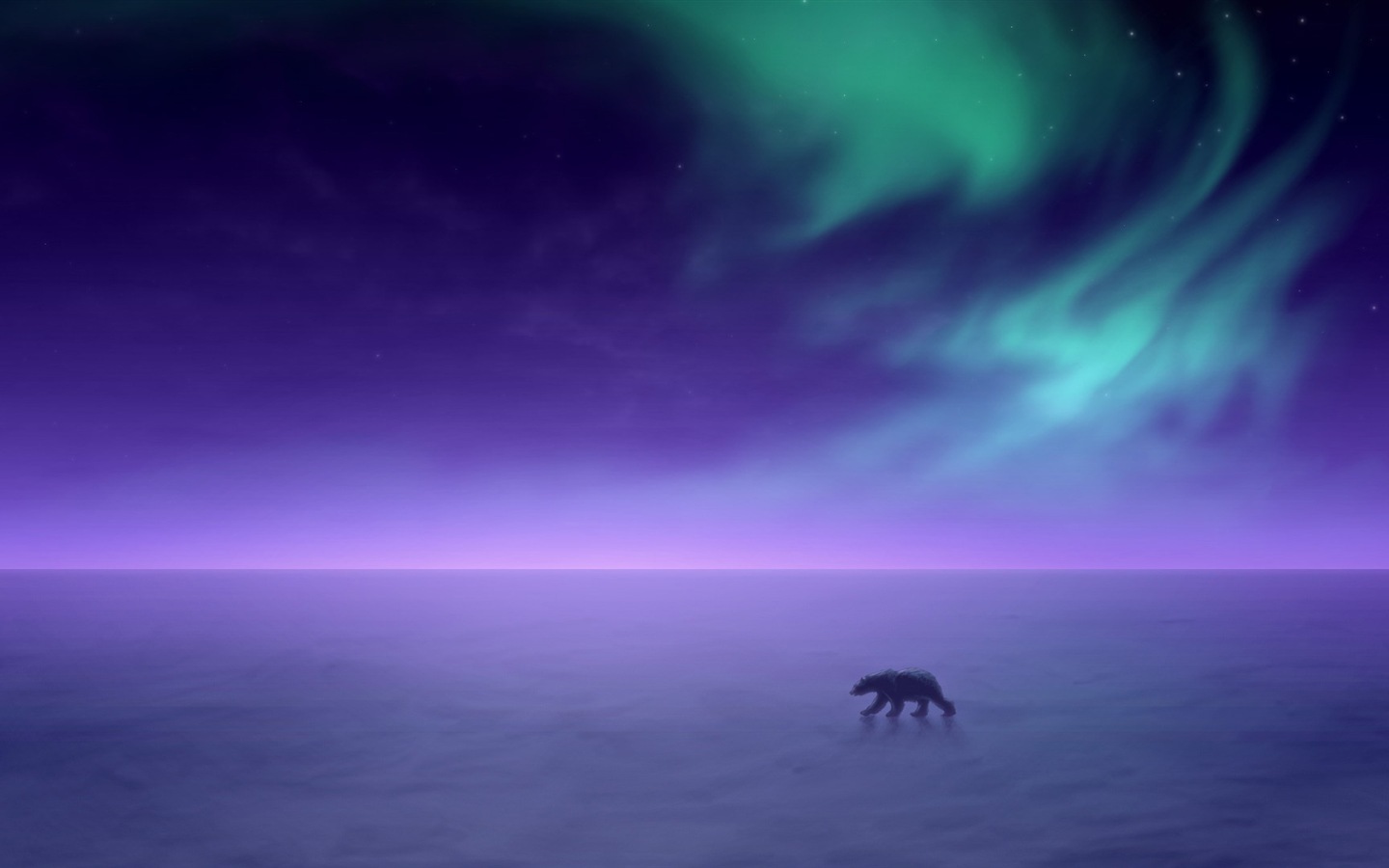 Natural wonders of the Northern Lights HD Wallpaper (2) #21 - 1440x900