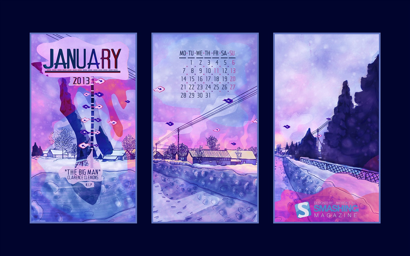 Januar 2013 Kalender Wallpaper (2) #6 - 1440x900