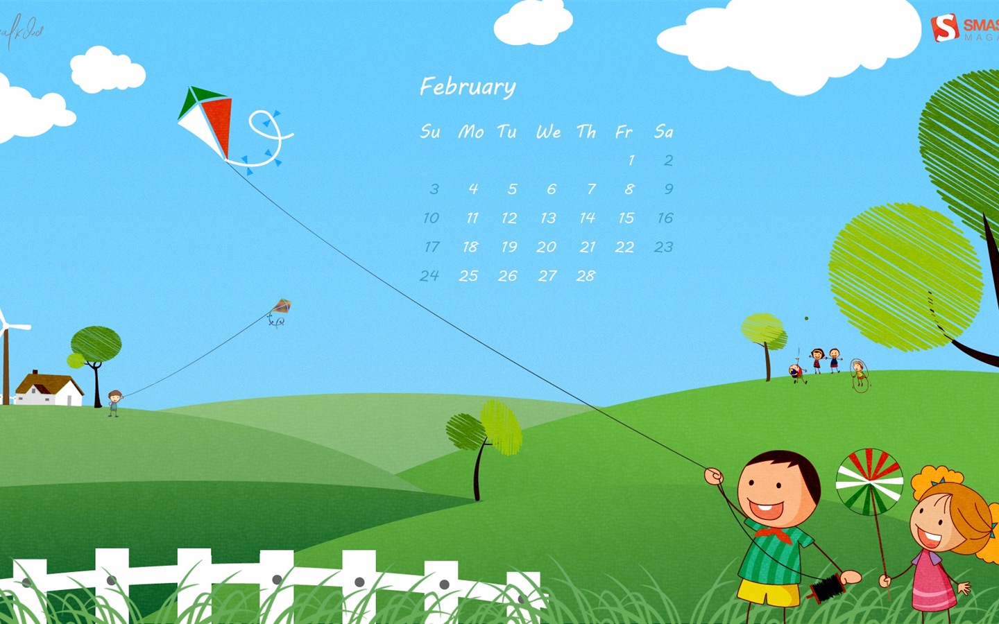 February 2013 Calendar wallpaper (2) #12 - 1440x900