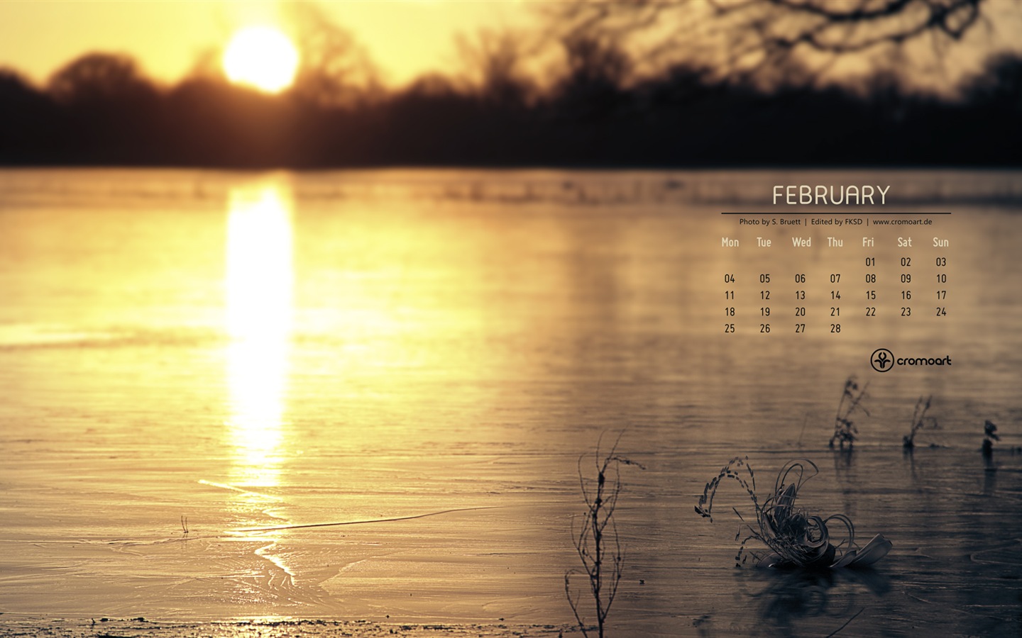 Februar 2013 Kalender Wallpaper (2) #20 - 1440x900