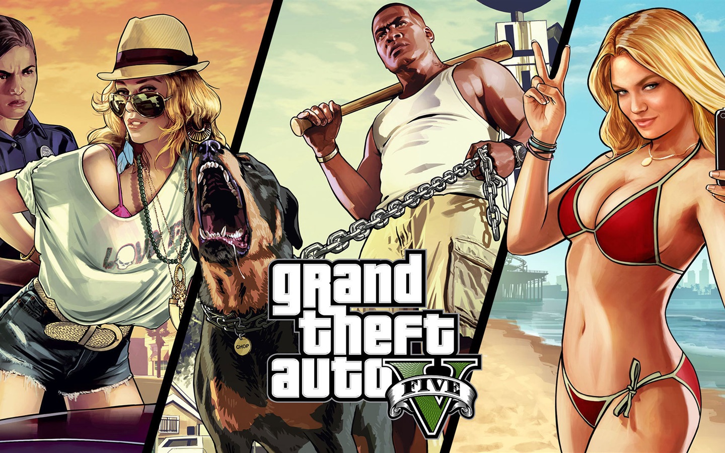 Grand Theft Auto V GTA 5 обои HD игры #17 - 1440x900