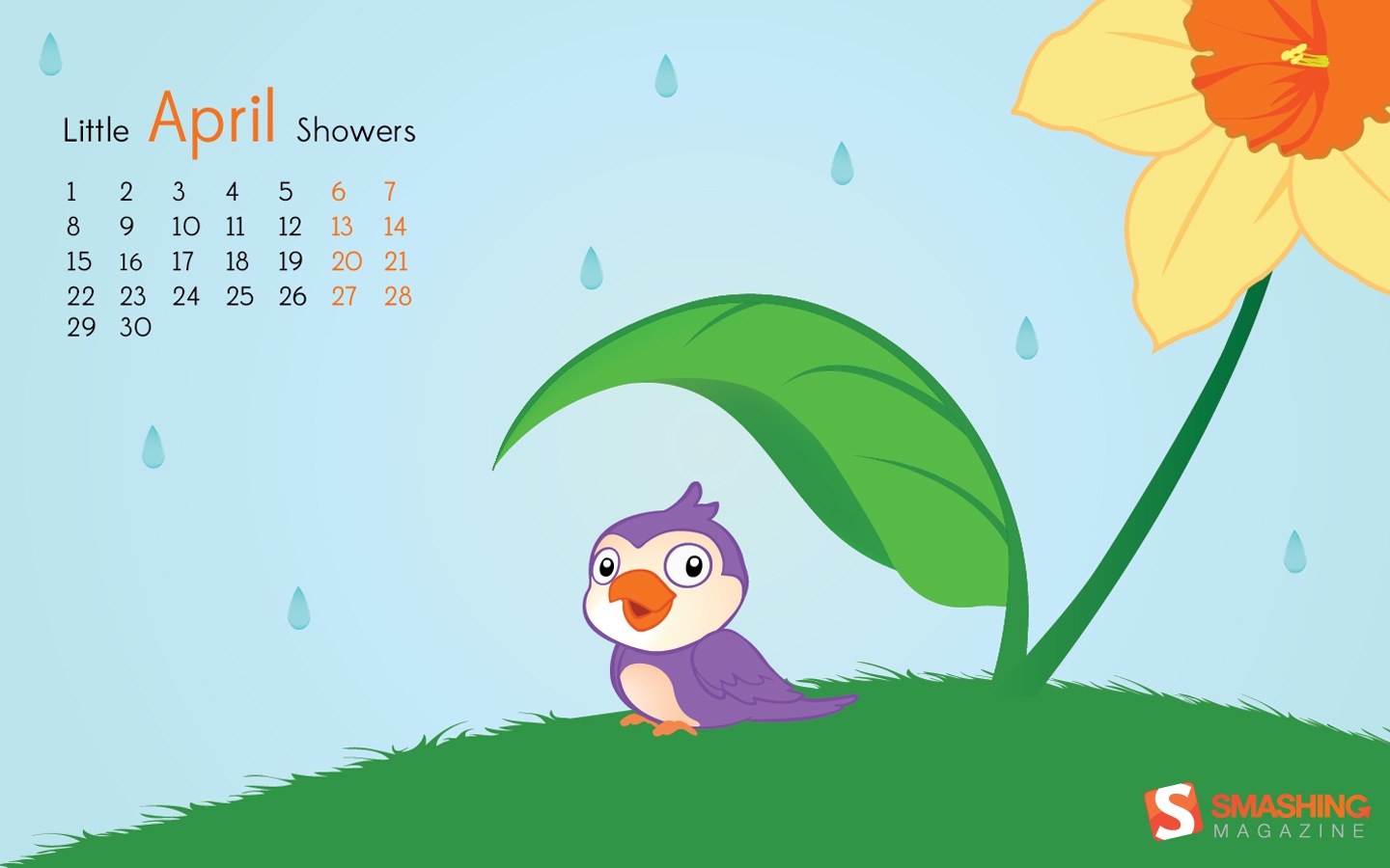 April 2013 Kalender Wallpaper (2) #4 - 1440x900