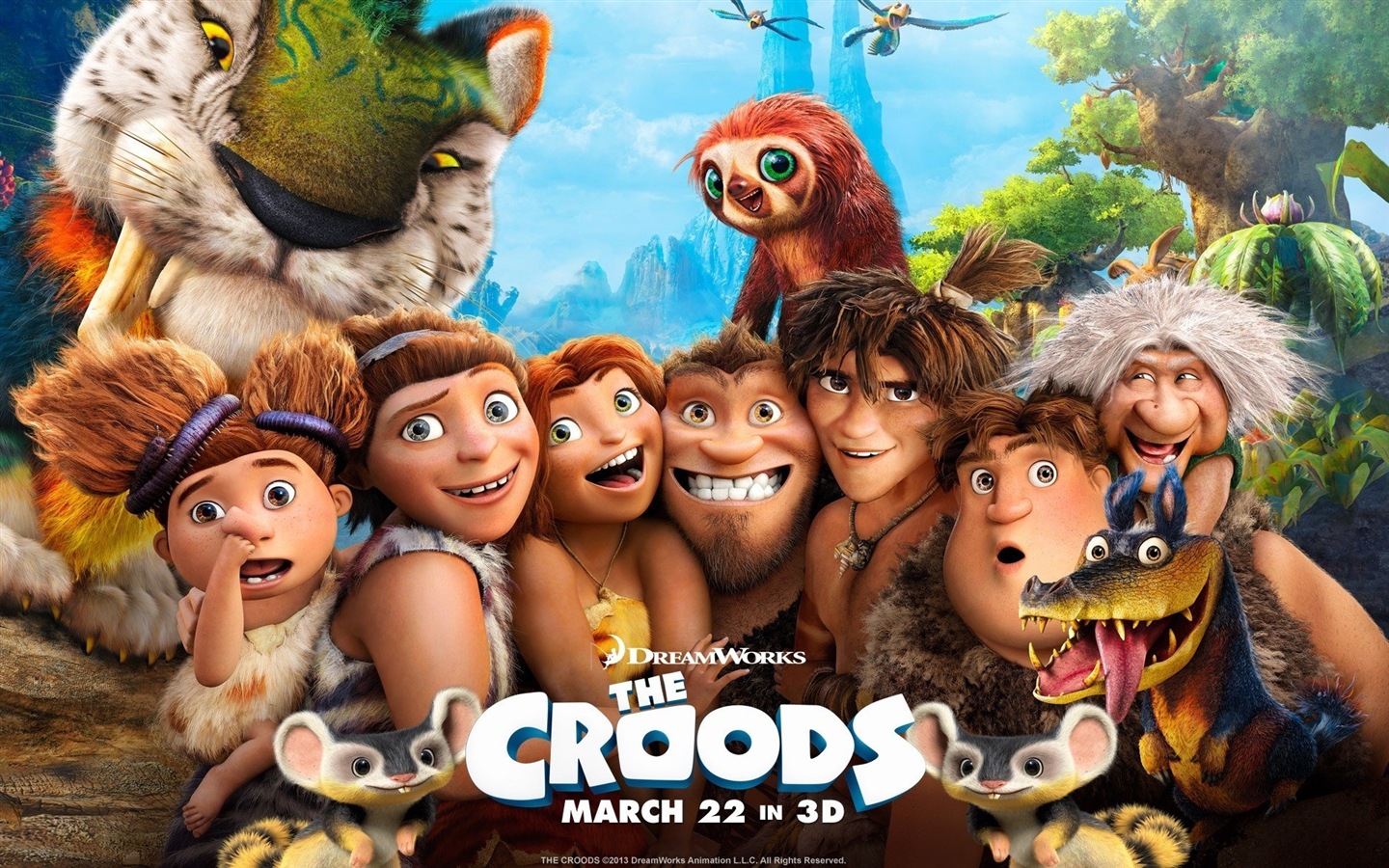Croods HD 동영상 배경 화면 #1 - 1440x900