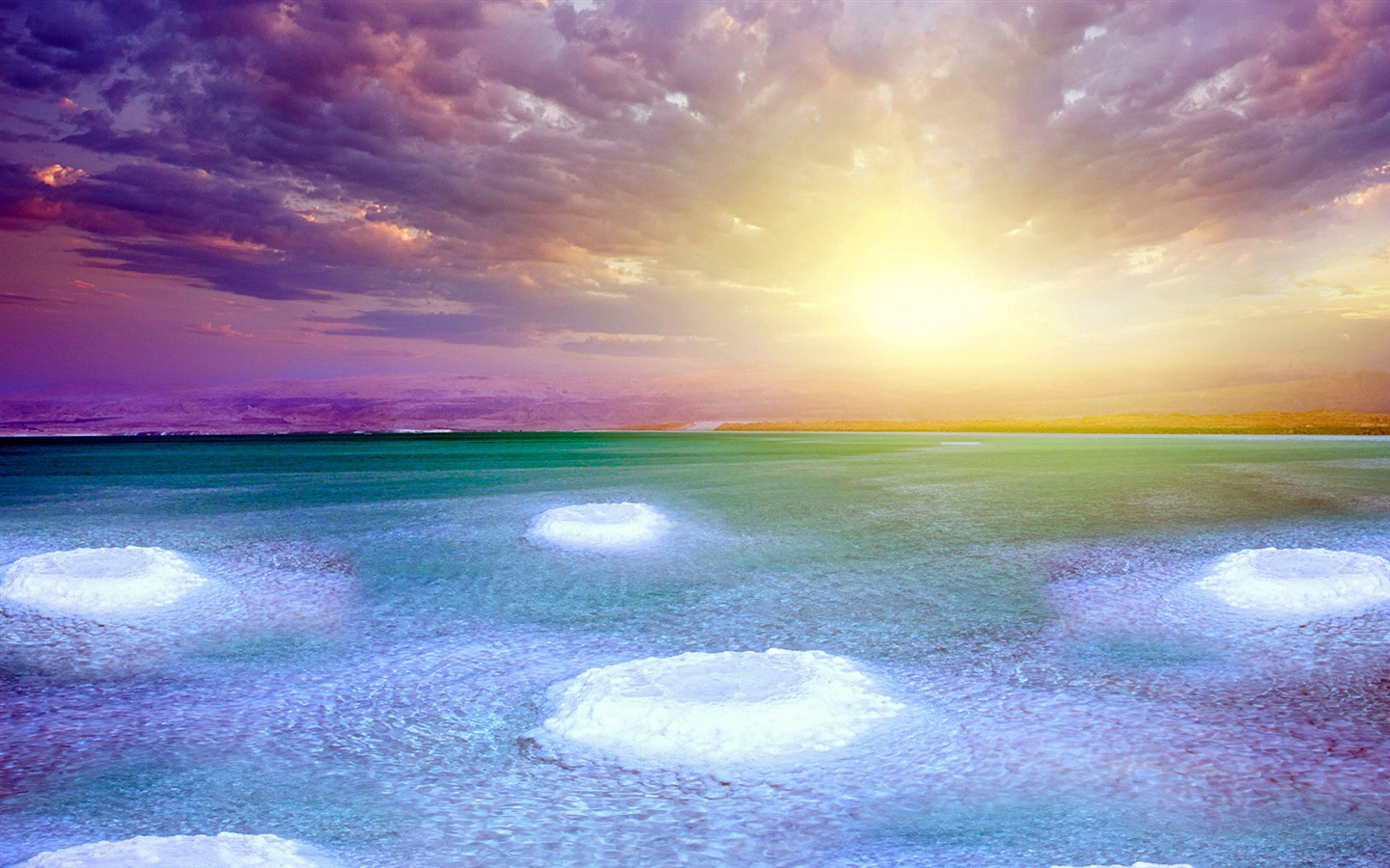 Dead Sea hermosos paisajes HD wallpapers #17 - 1440x900