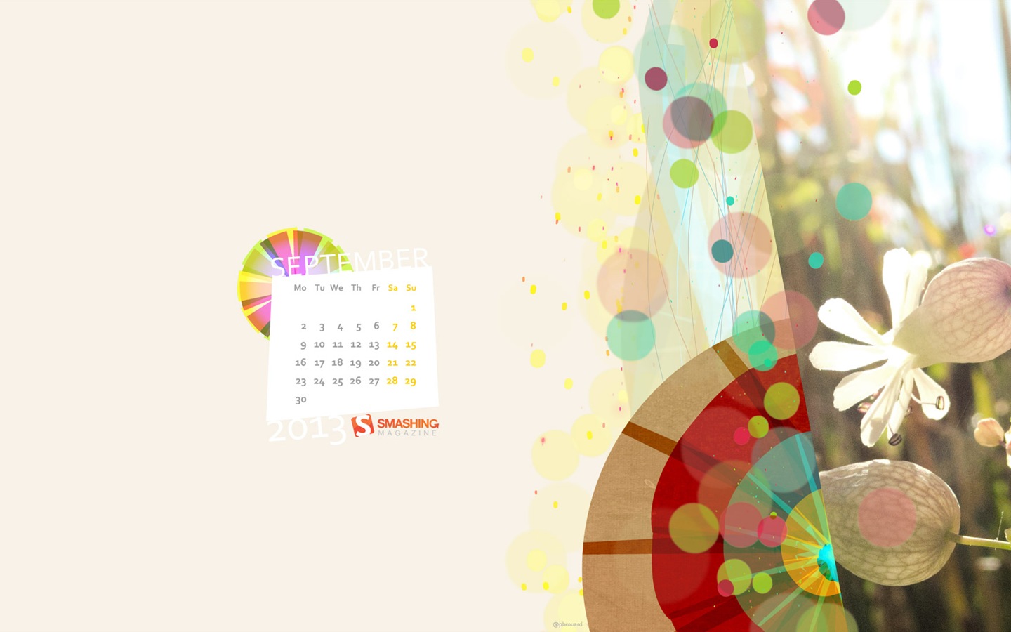 09 2013 Calendar fondo de pantalla (2) #7 - 1440x900