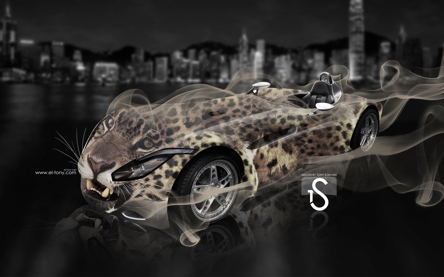 クリエイティブ夢の車のデザインの壁紙、動物自動車 #2 - 1440x900