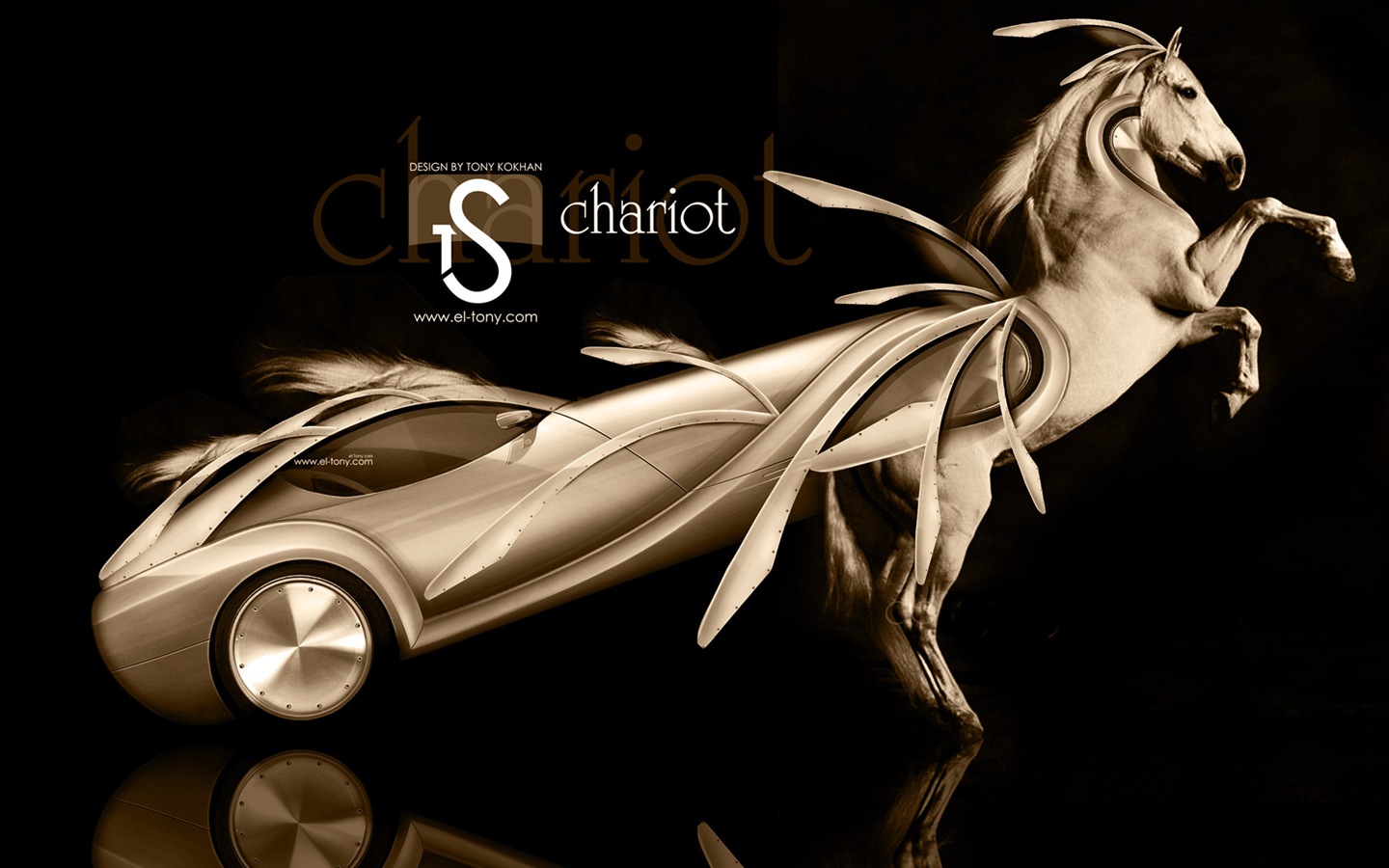 梦幻创意汽车设计壁纸，动物汽车19 - 1440x900