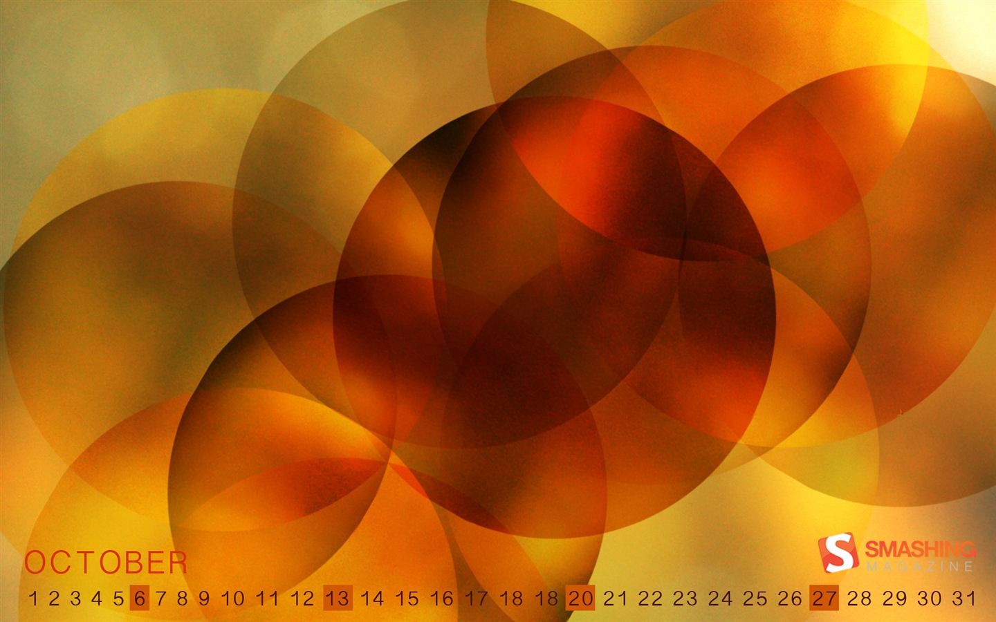 2013年10月カレンダー壁紙（2） #8 - 1440x900