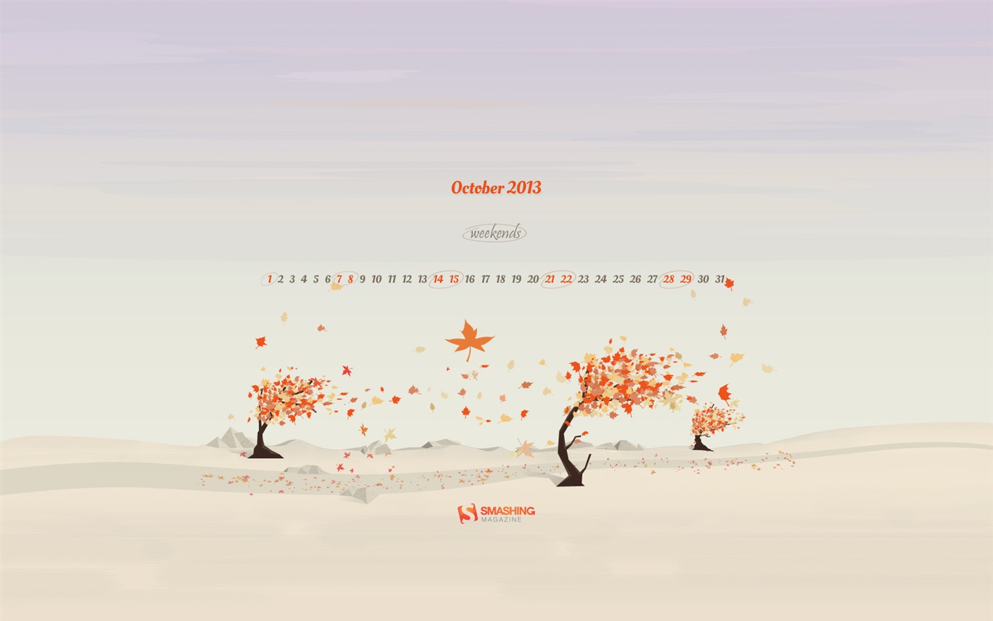 Oktober 2013 Kalender Wallpaper (2) #10 - 1440x900