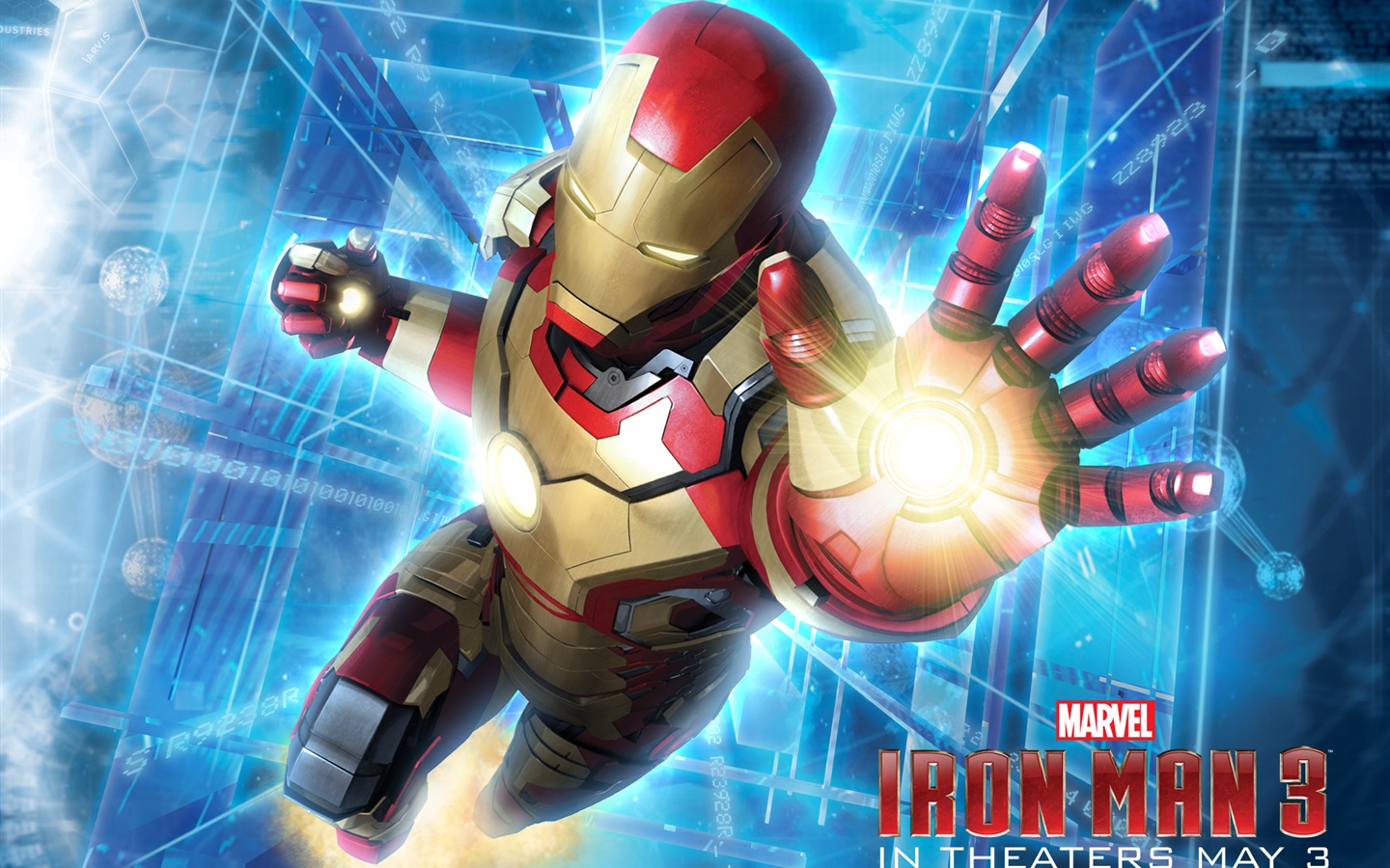 2013 Iron Man 3 nejnovější HD tapety na plochu #9 - 1440x900