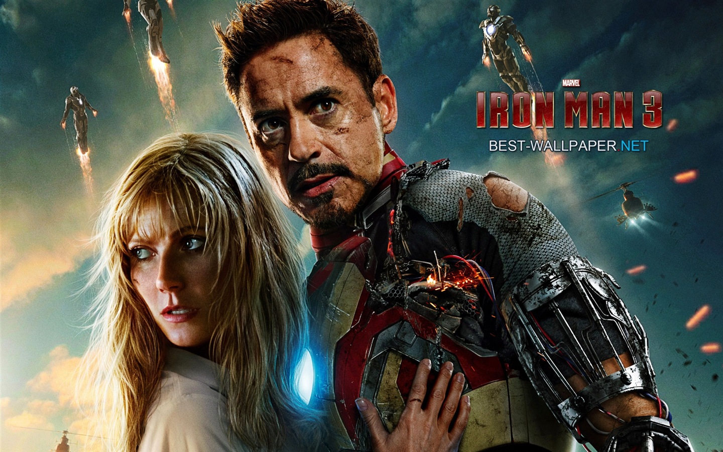 2013 Iron Man 3 nejnovější HD tapety na plochu #13 - 1440x900