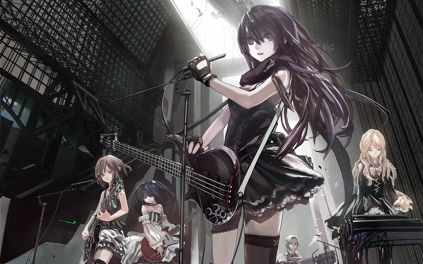 Musique guitare anime girl wallpapers HD #7 - 1440x900