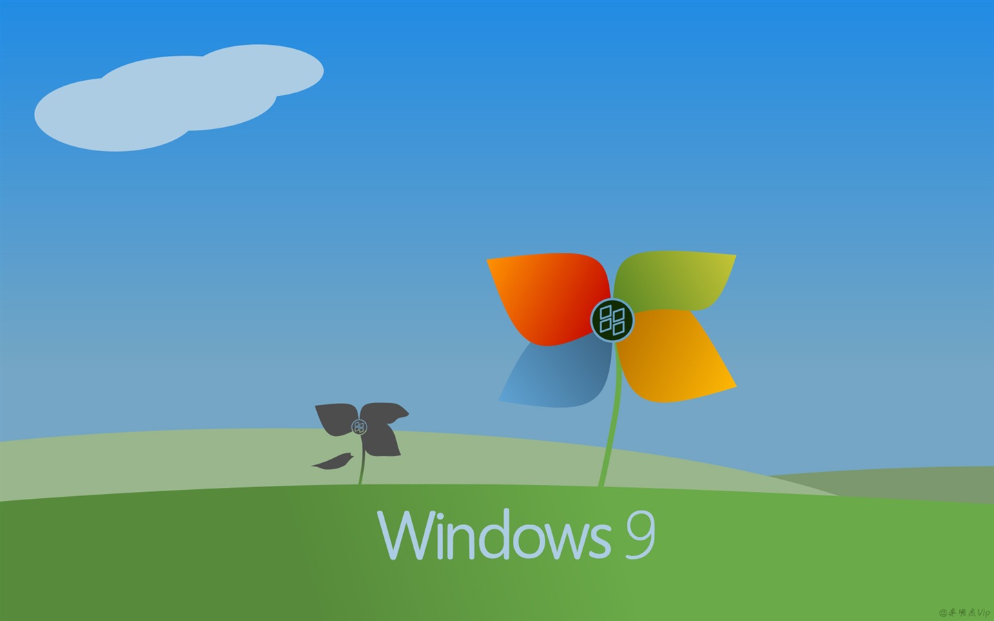 마이크로 소프트 윈도우 9 시스템 테마 HD 배경 화면 #5 - 1440x900