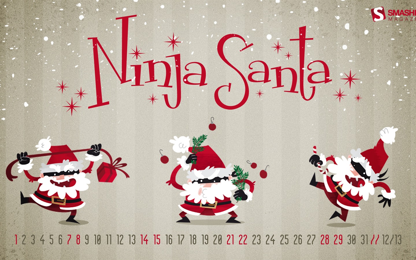 December 2013 Calendar wallpaper (2) #7 - 1440x900