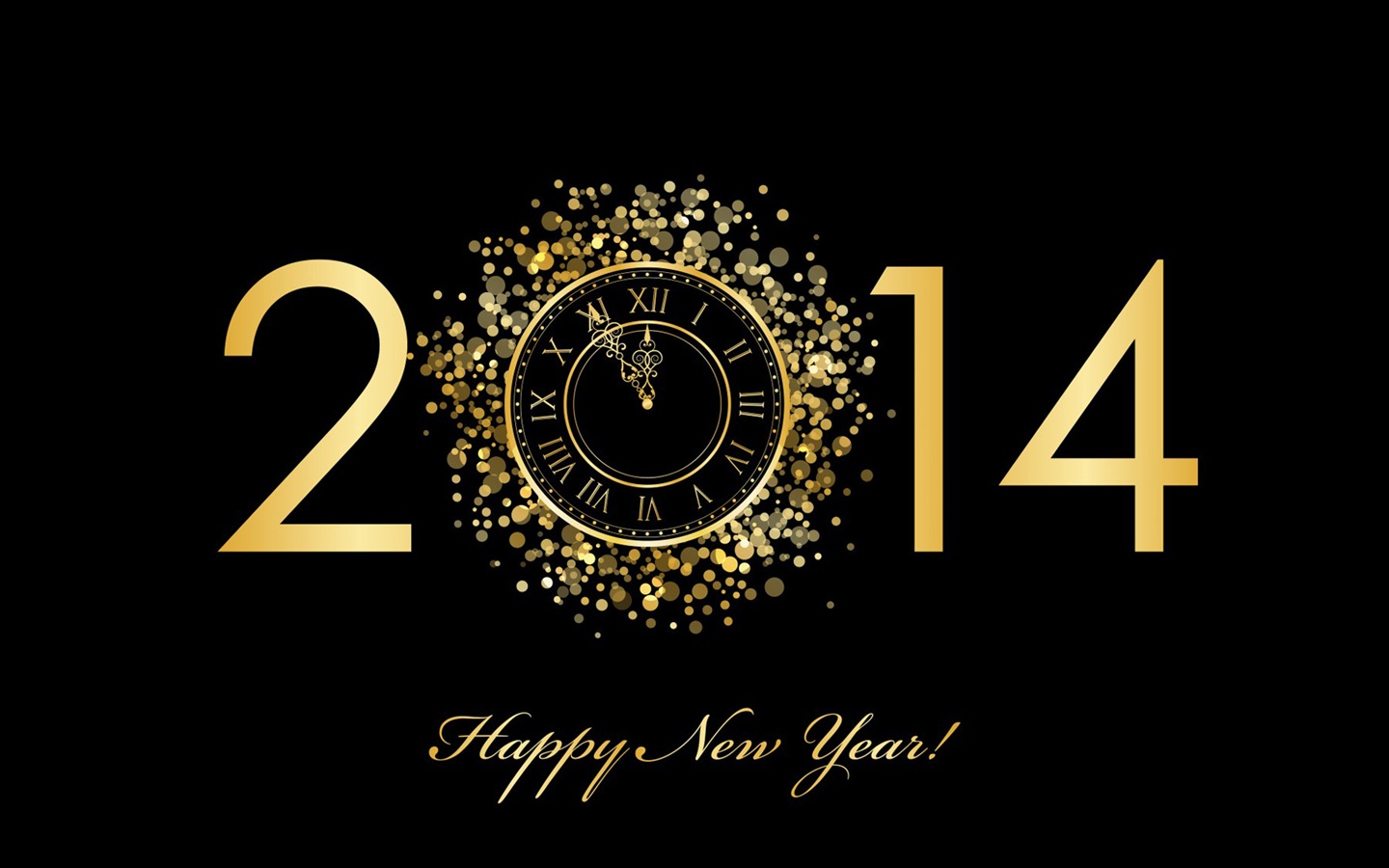 2014 New Year Theme HD Fonds d'écran (1) #1 - 1440x900
