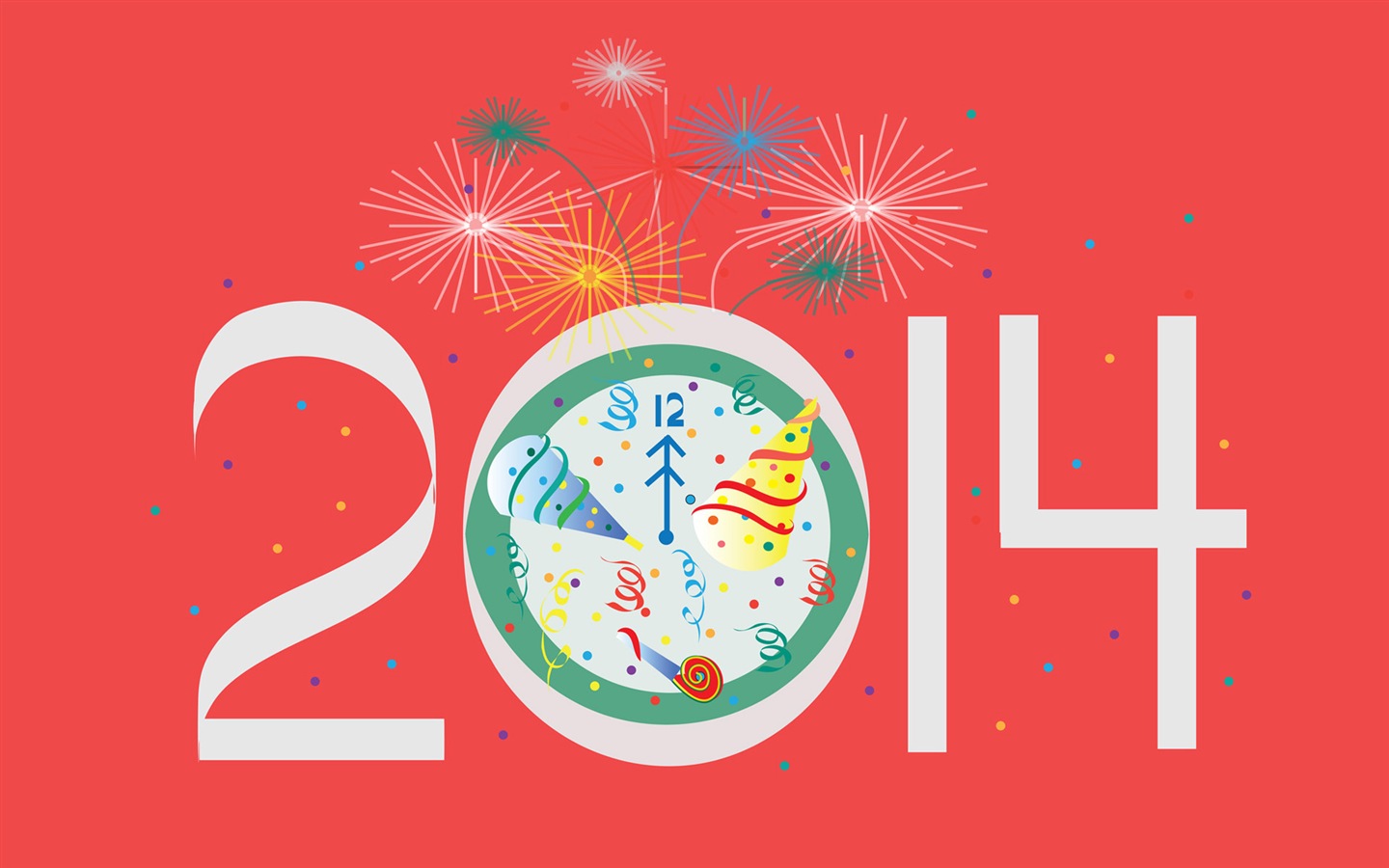 2014 New Year Theme HD Fonds d'écran (1) #8 - 1440x900