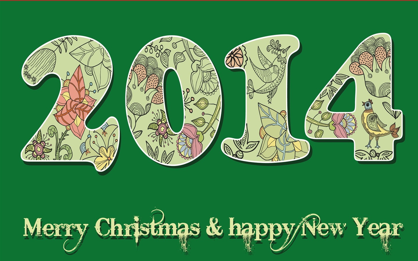 2014 Новый год Стиль Обои (2) #7 - 1440x900