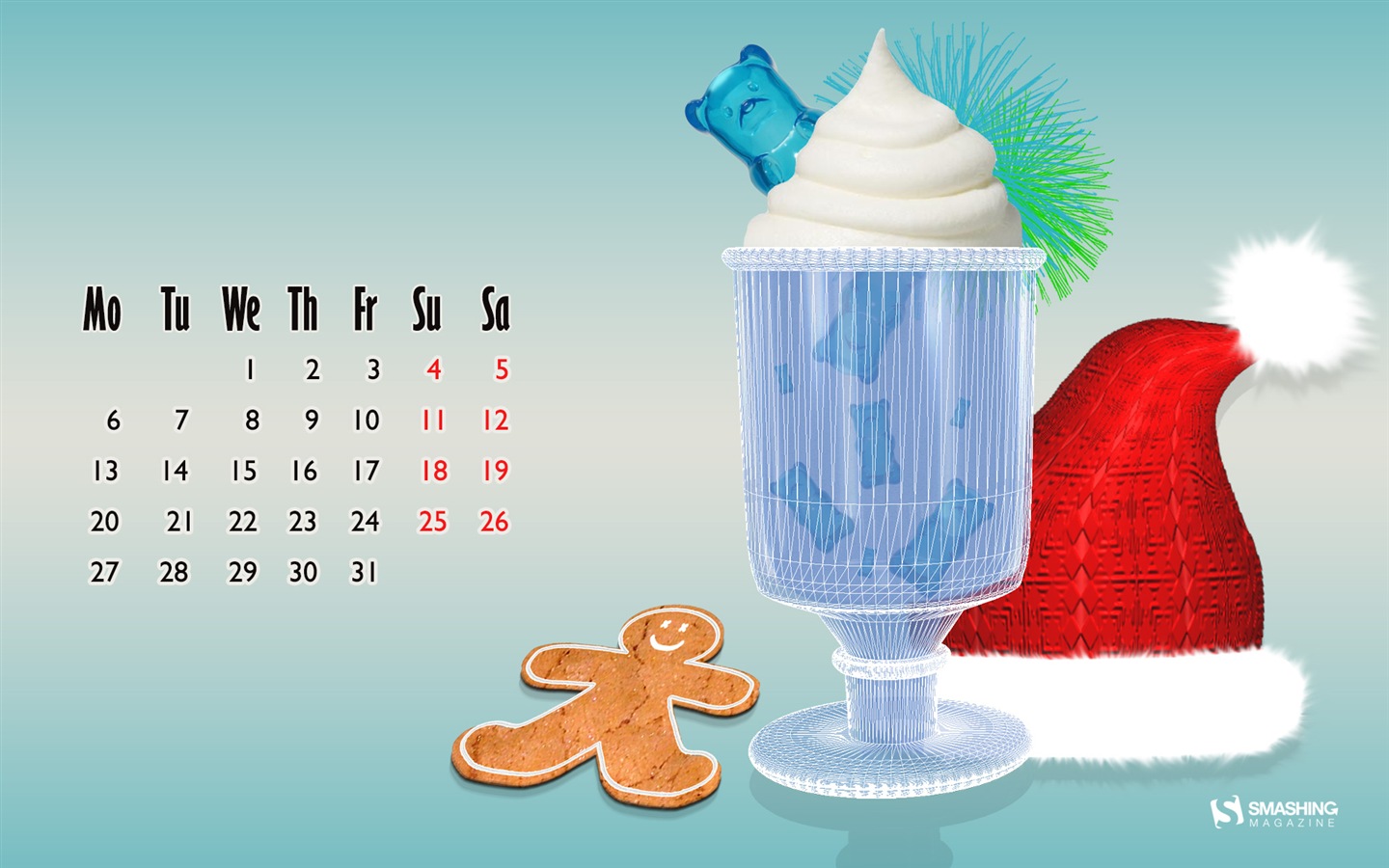 01 2014 Calendar Wallpaper (1) #13 - 1440x900