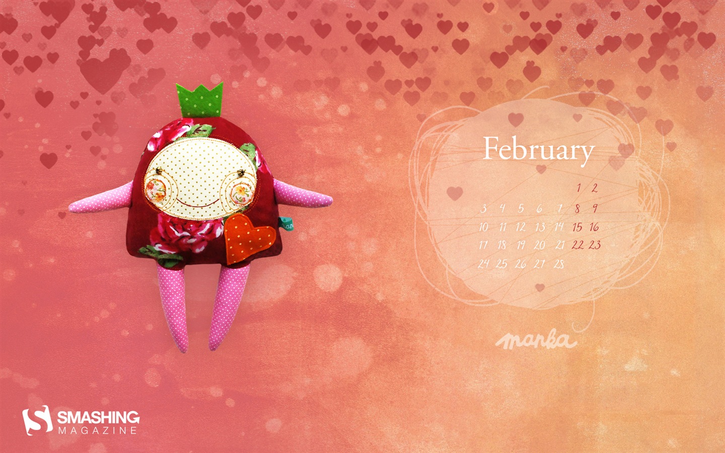 Februar 2014 Kalender Wallpaper (1) #16 - 1440x900