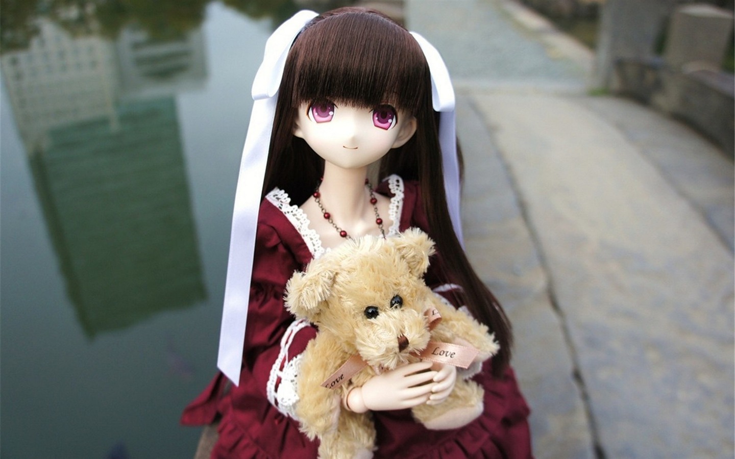 아름다운 슈퍼 Dollfie 장난감 소녀의 HD 배경 화면 #10 - 1440x900