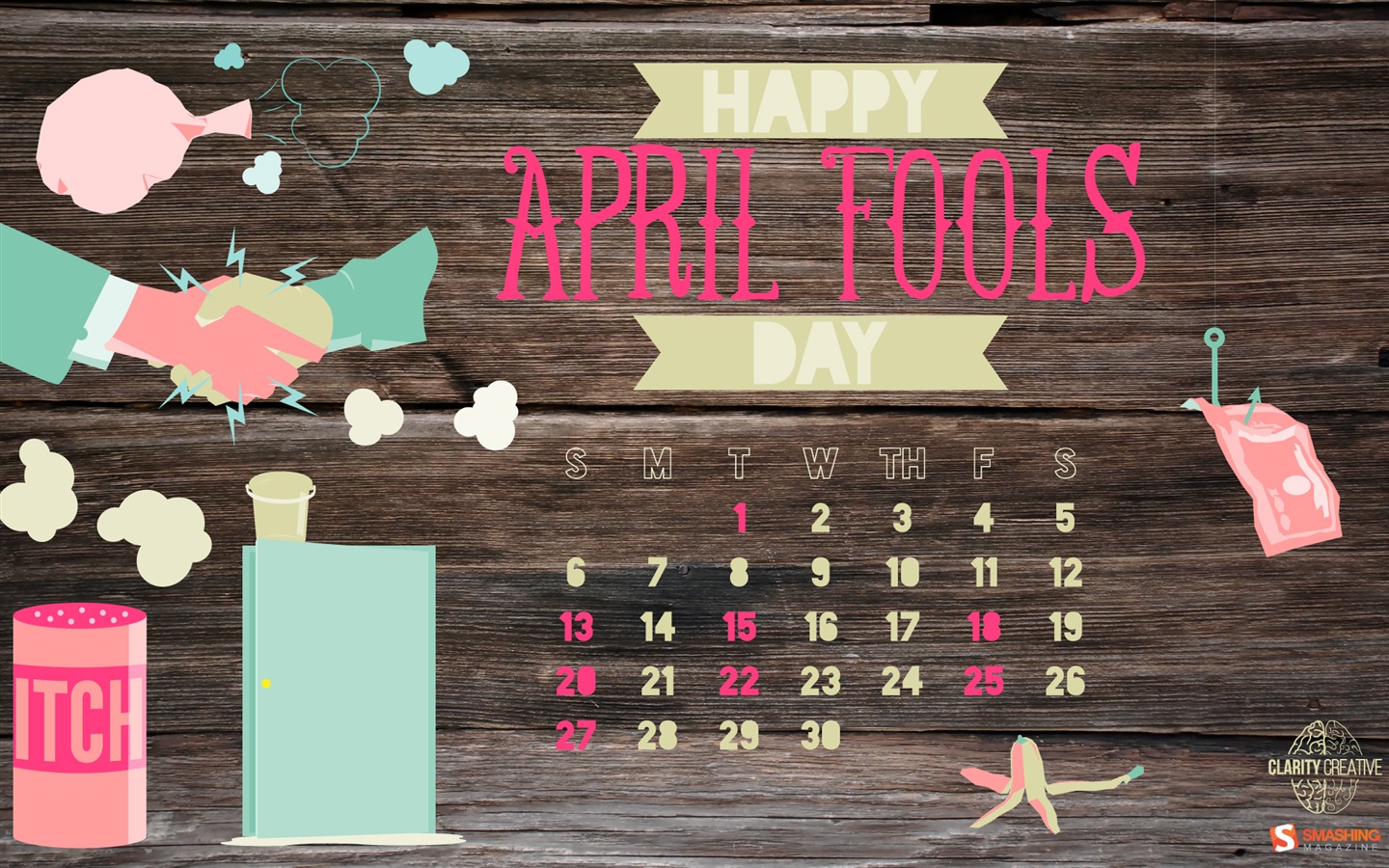 Апрель 2014 календарь обои (2) #2 - 1440x900