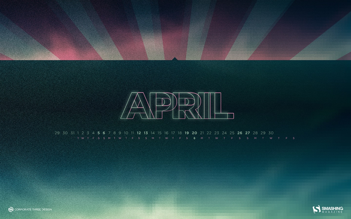 Апрель 2014 календарь обои (2) #6 - 1440x900
