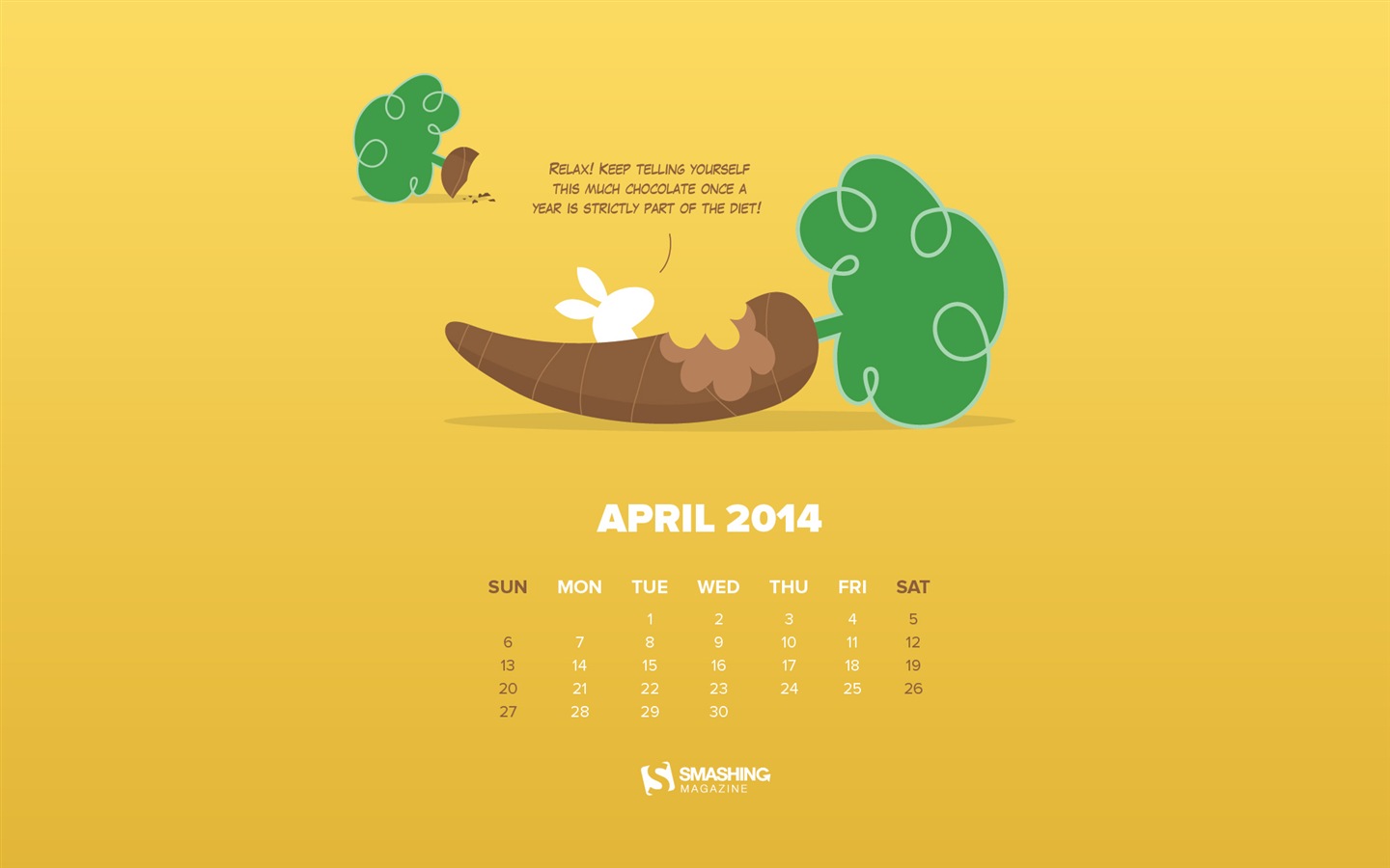 Апрель 2014 календарь обои (2) #15 - 1440x900