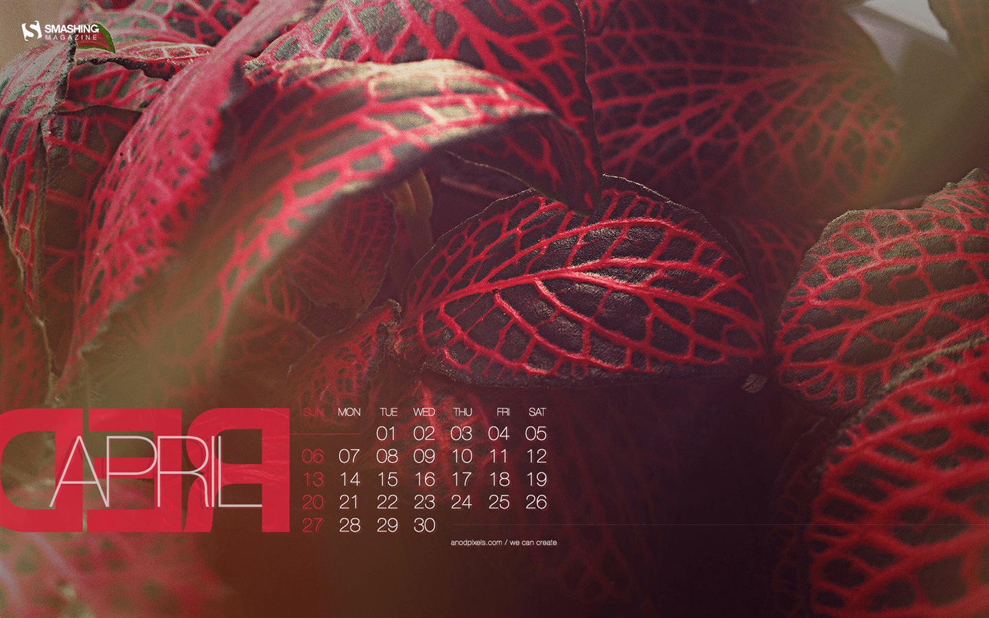 Avril 2014 calendriers fond d'écran (2) #20 - 1440x900