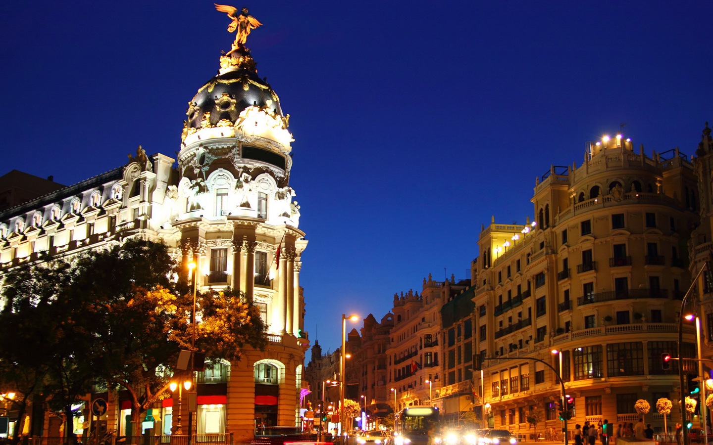 Hlavní město Španělska Madrid, městské scenérie HD Tapety na plochu #16 - 1440x900
