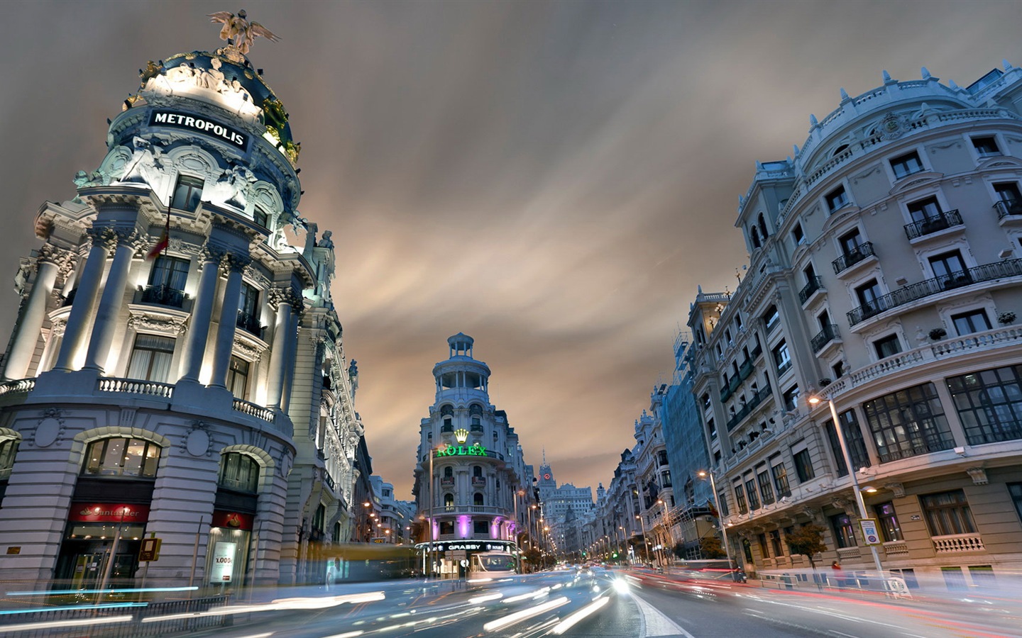 Hlavní město Španělska Madrid, městské scenérie HD Tapety na plochu #6 - 1440x900