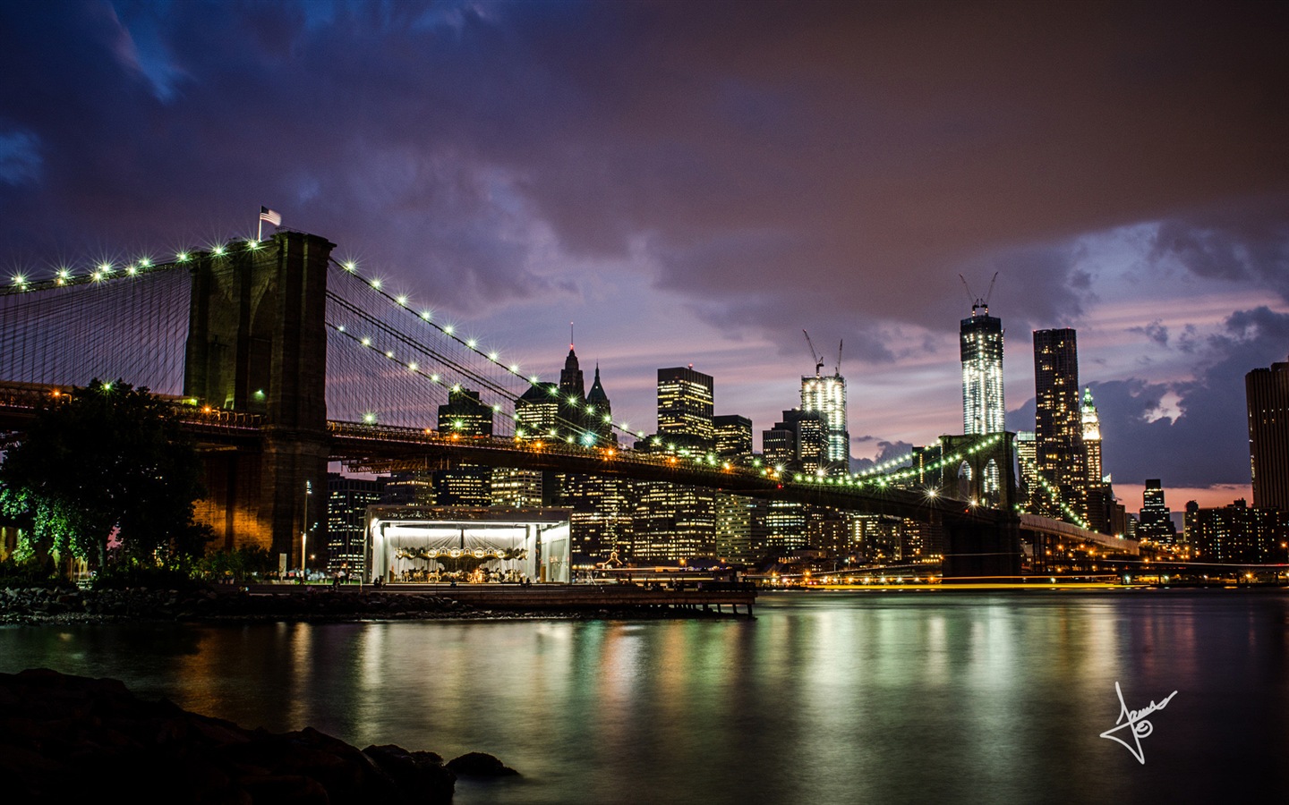 뉴욕의 도시 풍경, 마이크로 소프트 윈도우 8의 HD 배경 화면 #5 - 1440x900