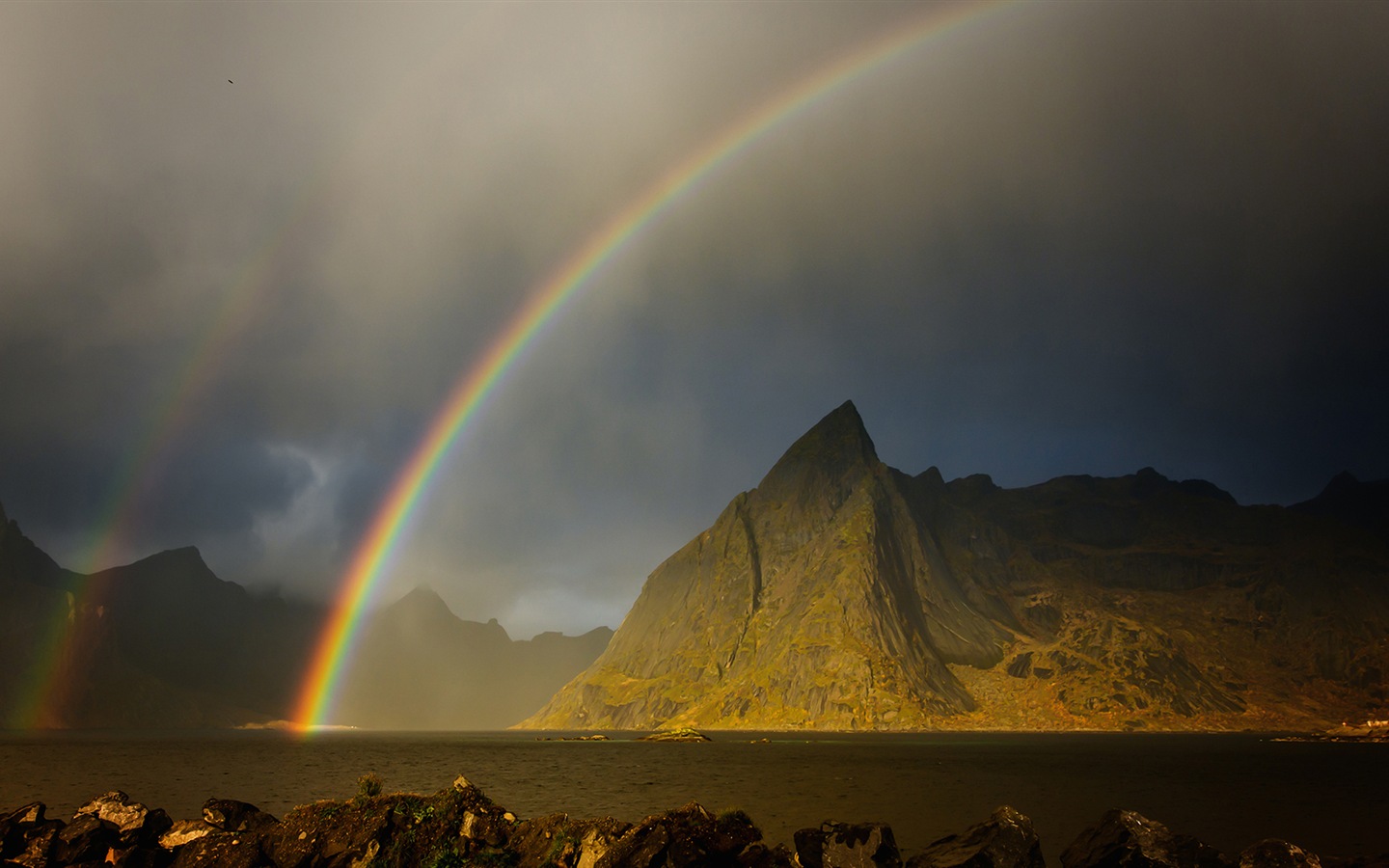 Fondos de pantalla HD paisaje rainbow Hermosas #11 - 1440x900
