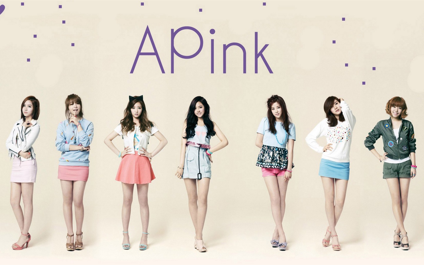 Koreanische Musik Girl-Group, ein rosa HD Wallpaper #2 - 1440x900