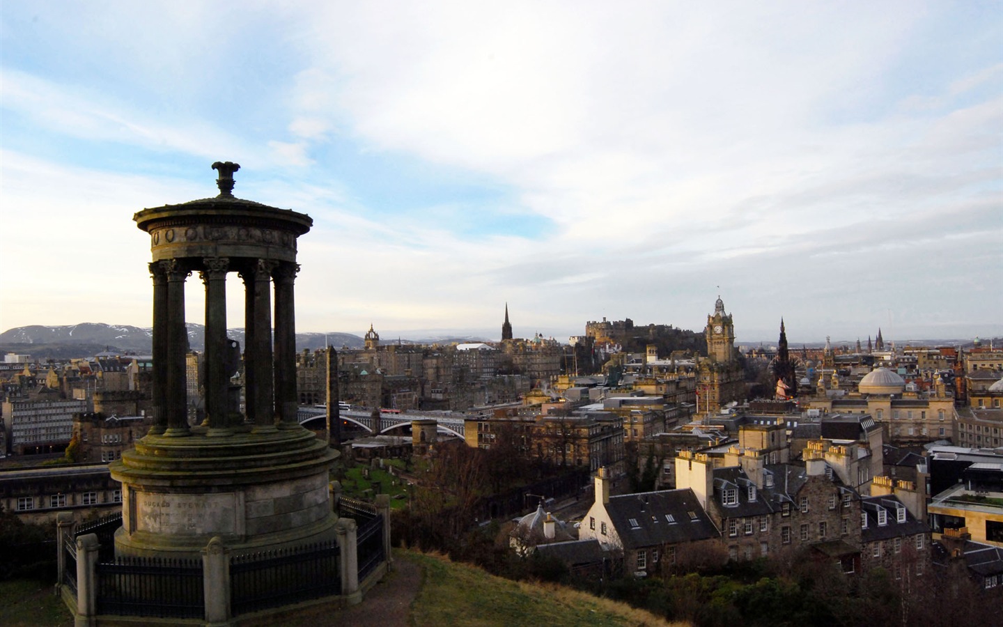 에든버러, 스코틀랜드의 HD 배경 화면의 아름다운 도시 #3 - 1440x900