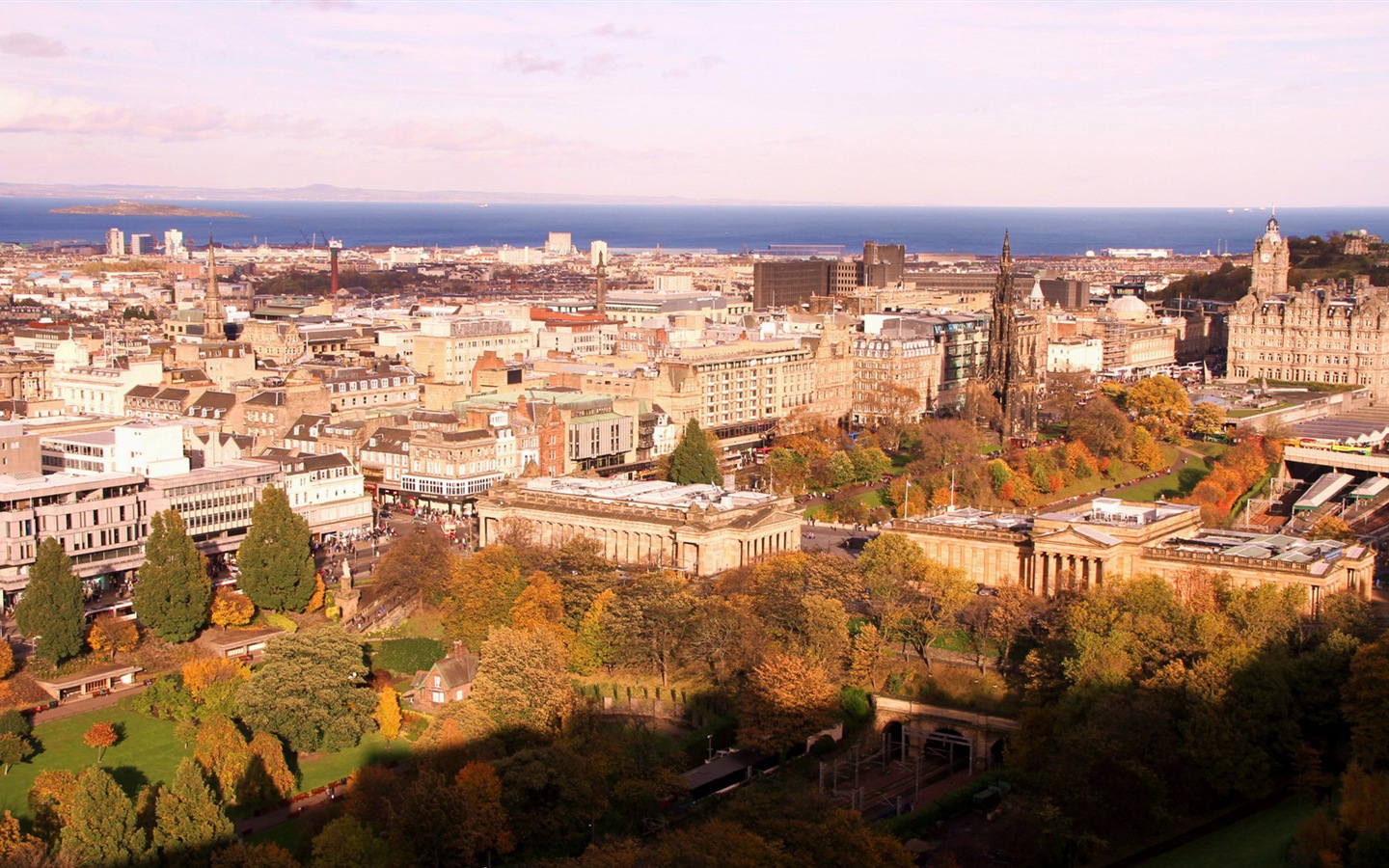 Krásné město Edinburgh, Skotsko HD Tapety na plochu #8 - 1440x900
