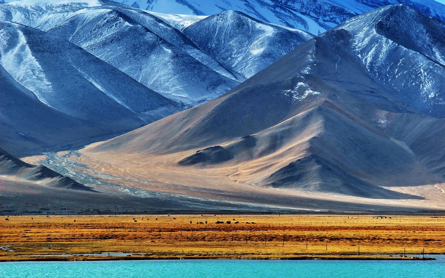 파미르 고원 아름다운 풍경의 HD 배경 화면 #8 - 1440x900