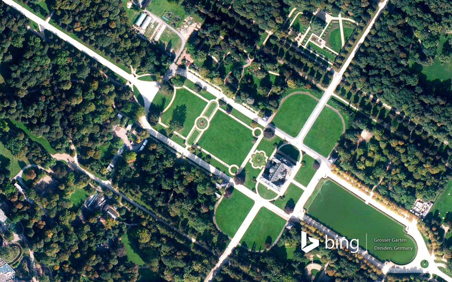 Microsoft Bing HD Wallpapers: Luftaufnahme von Europa #7 - 1440x900