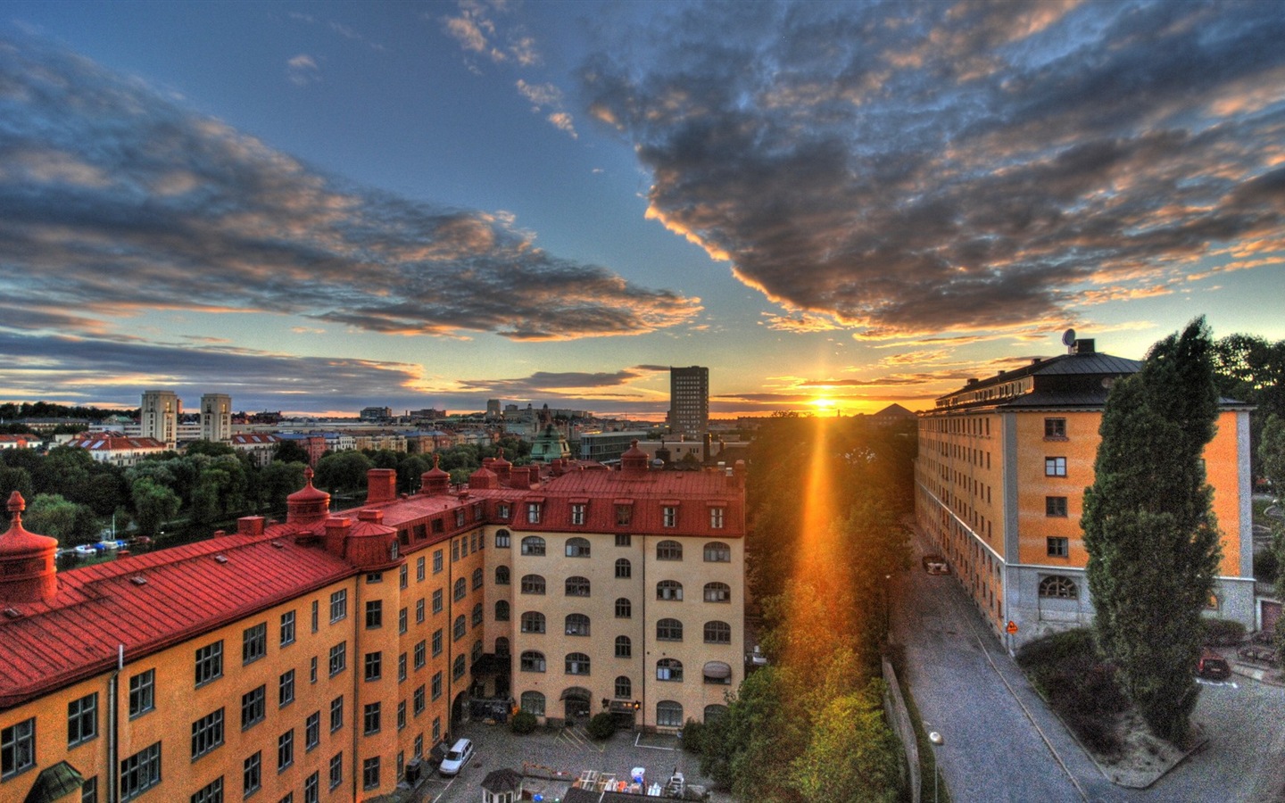 Stockholm, Švédsko, město krajina tapety #10 - 1440x900