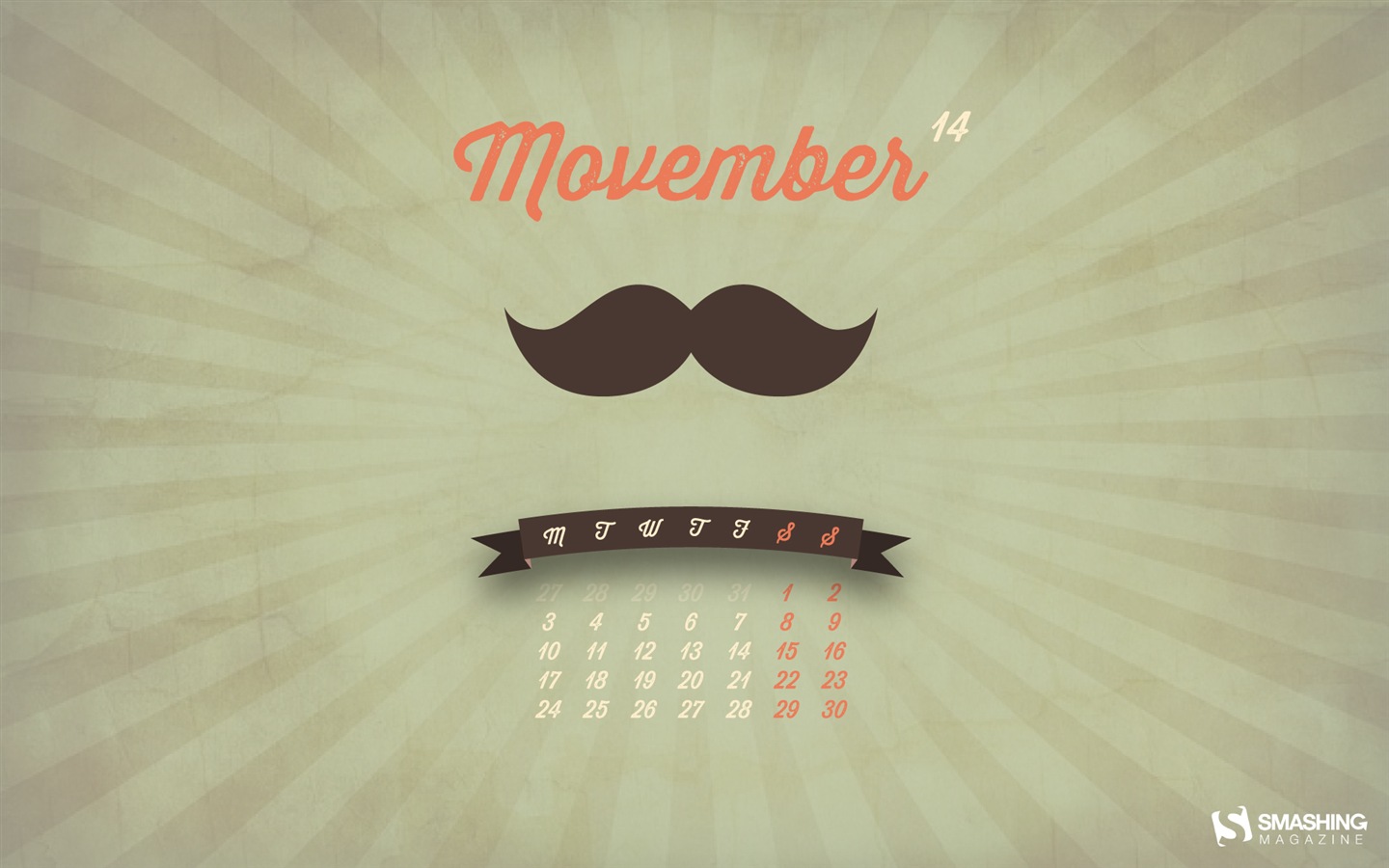 Ноябрь 2014 Календарь обои (2) #12 - 1440x900