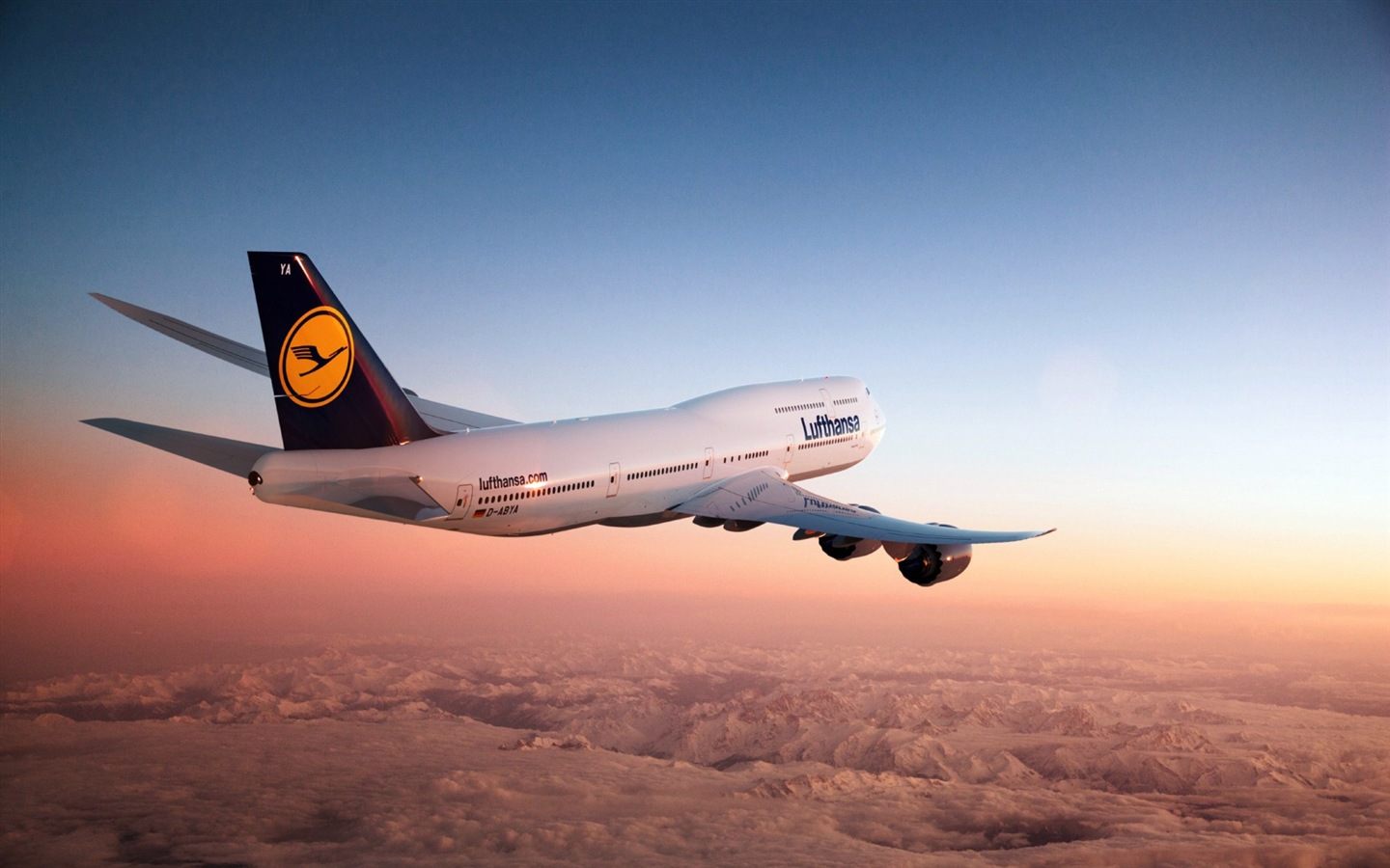 Boeing 747 Passagierflugzeug HD Wallpaper #1 - 1440x900