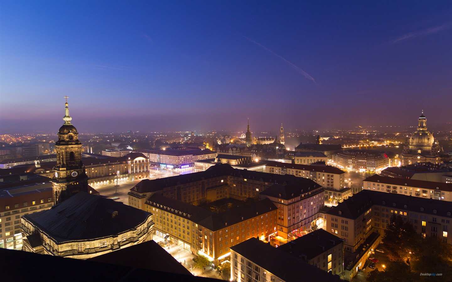 Allemagne Dresde paysage urbain fonds d'écran HD #5 - 1440x900